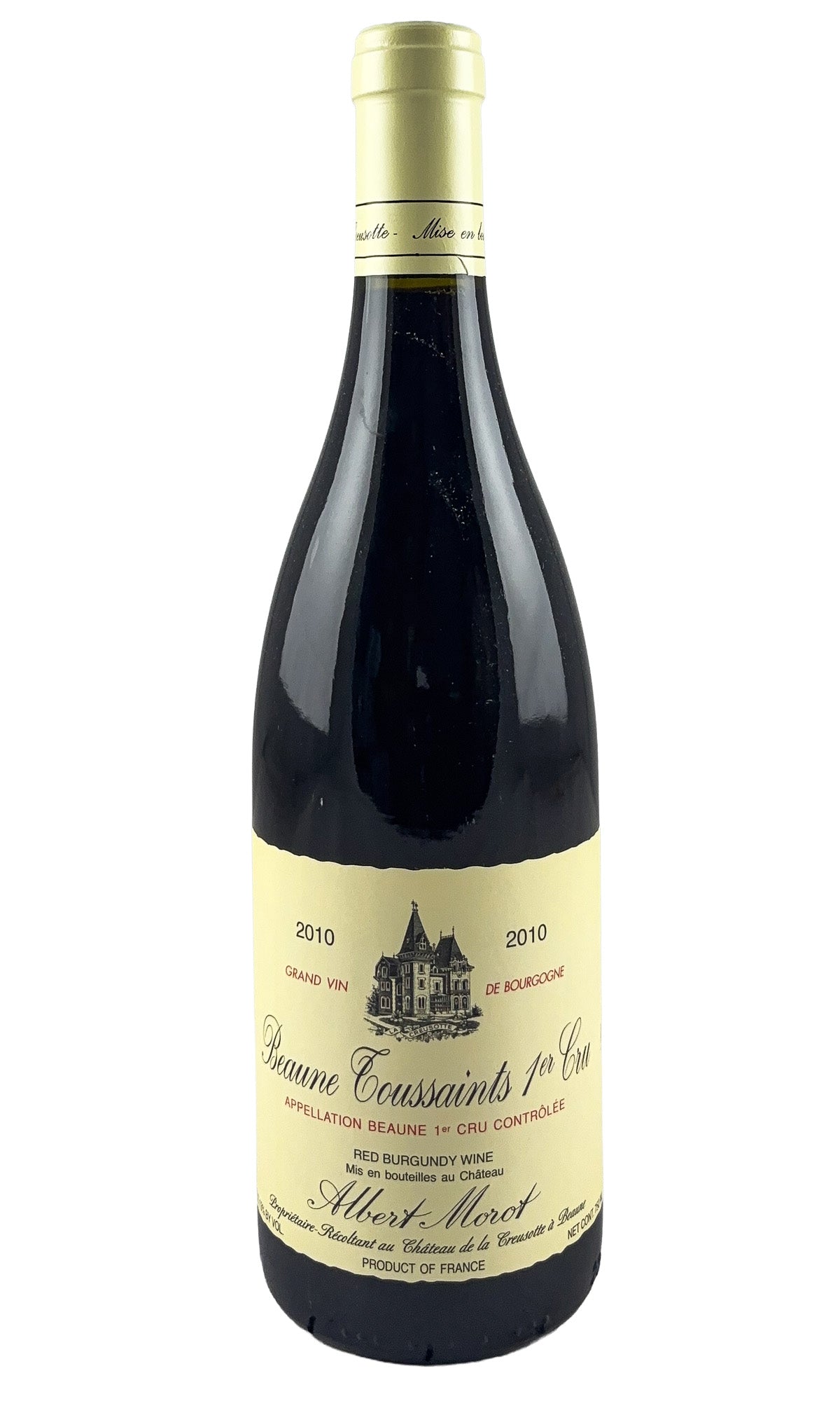 Bottle of Albert Morot, Beaune 1er Cru Les Toussaints, 2010 - Red Wine - Flatiron Wines & Spirits - New York