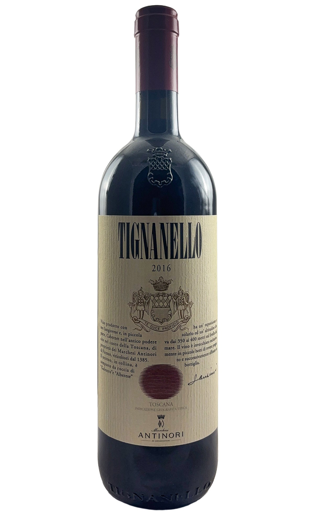 Bottle of Antinori, Toscana Tignanello, 2016 - Red Wine - Flatiron Wines & Spirits - New York