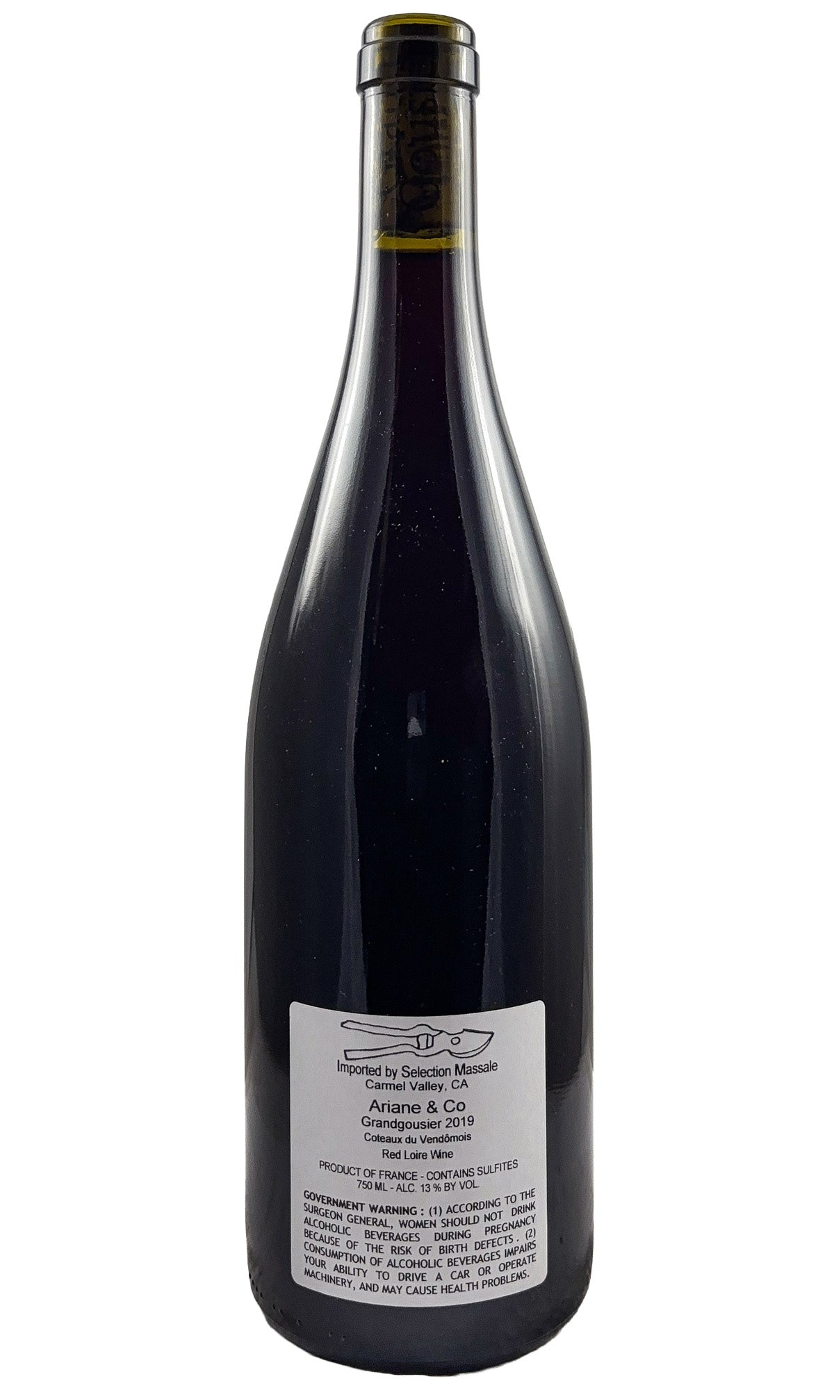 Bottle of Ariane Lesné, Pineau d'Aunis "Grandgousier", 2019 - Red Wine - Flatiron Wines & Spirits - New York