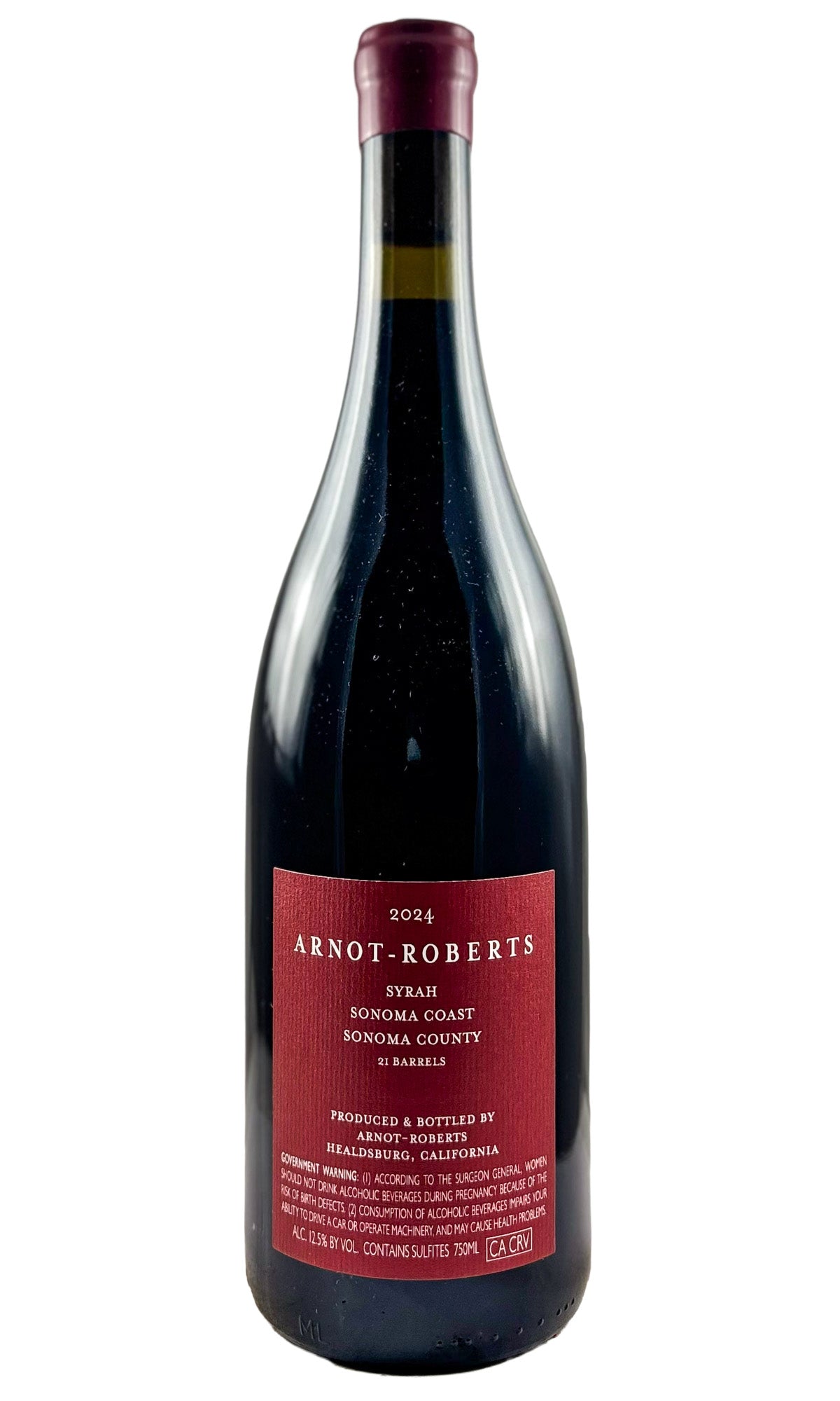 Bottle of Arnot-Roberts, Syrah Sonoma Coast, 2024 - Red Wine - Flatiron Wines & Spirits - New York