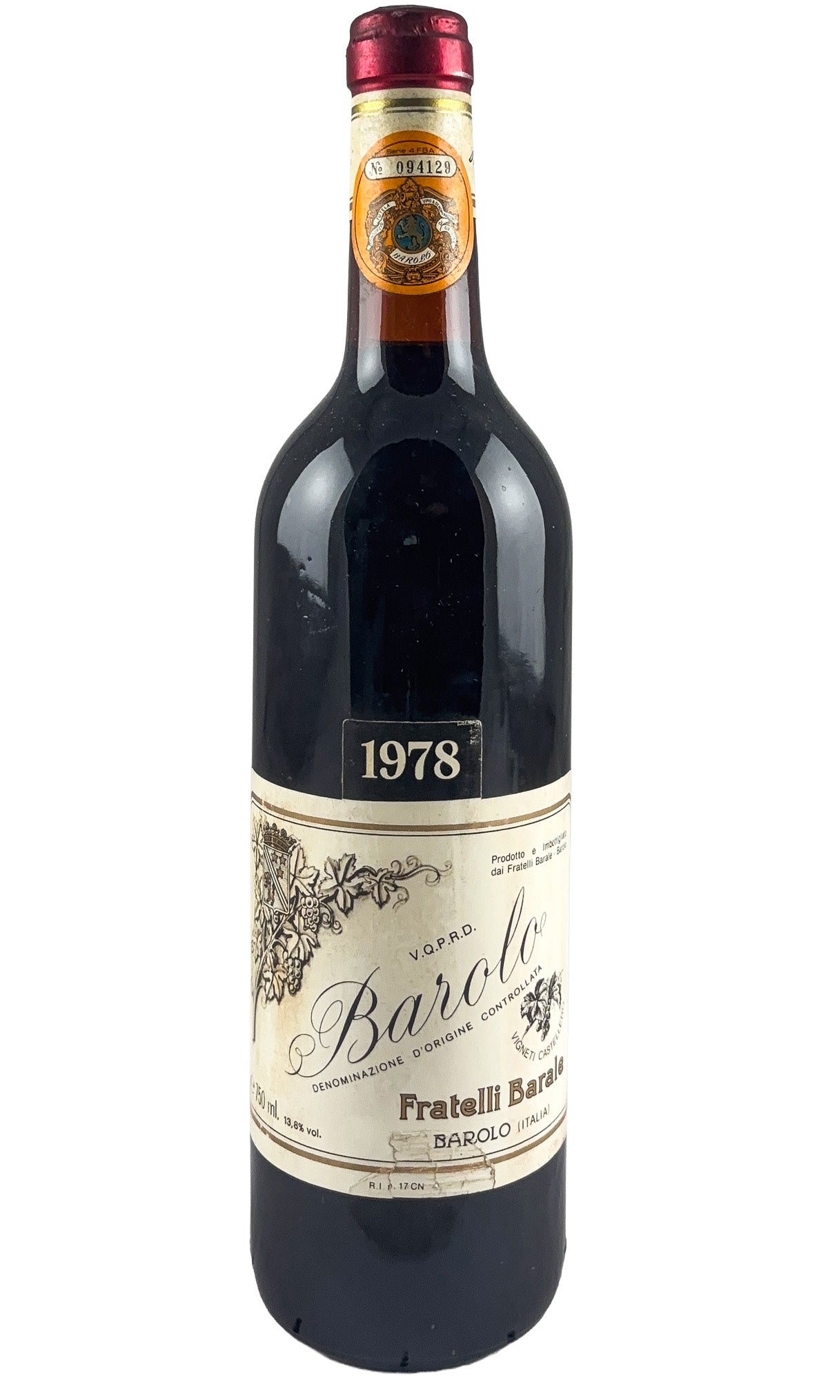 Bottle of Barale Fratelli, Barolo, 1978 - Red Wine - Flatiron Wines & Spirits - New York