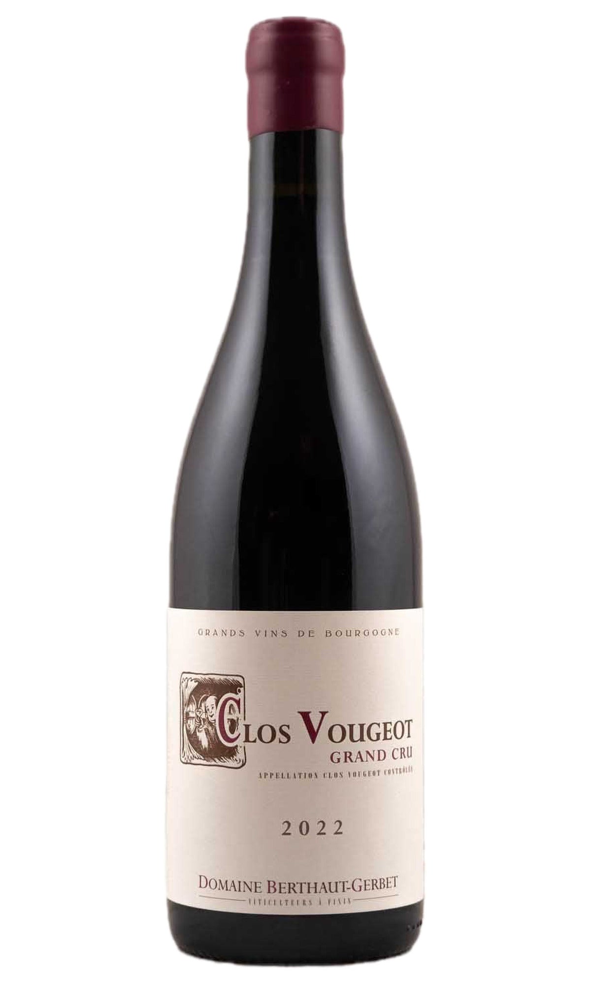Bottle of Berthaut-Gerbet, Clos de Vougeot Grand Cru, 2022 - Red Wine - Flatiron Wines & Spirits - New York