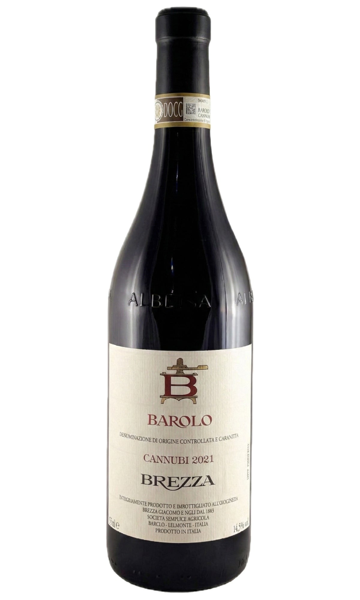 Bottle of Brezza, Barolo Cannubi, 2021 - Red Wine - Flatiron Wines & Spirits - New York