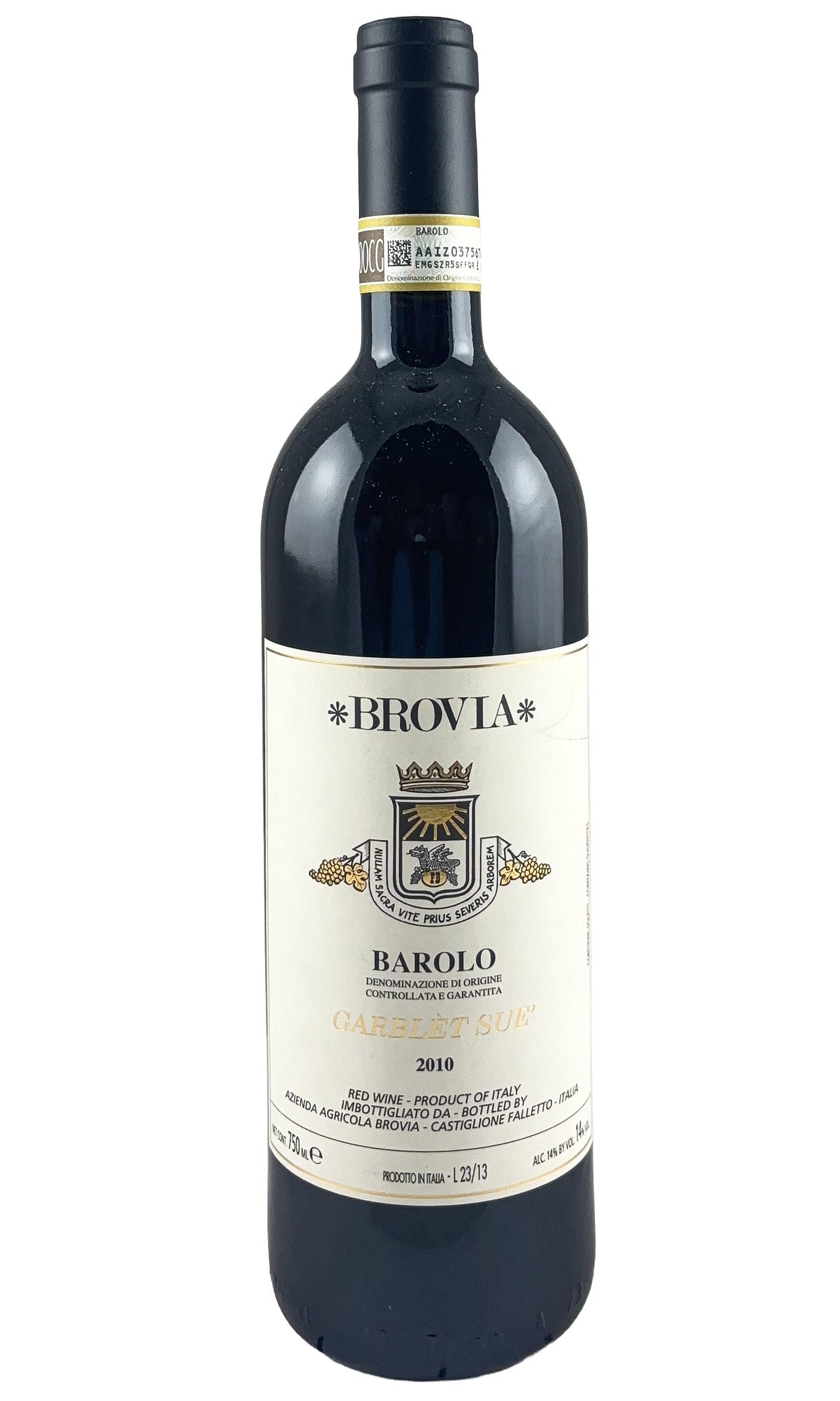 Bottle of Brovia, Barolo Garblet Sue, 2010 - Red Wine - Flatiron Wines & Spirits - New York