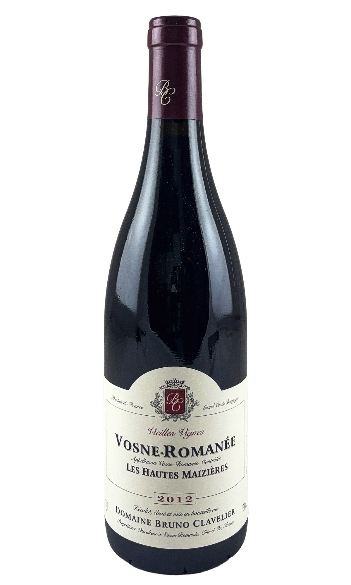 Bottle of Bruno Clavelier, Vosne-Romanee Hautes Maizieres, 2012 - Red Wine - Flatiron Wines & Spirits - New York