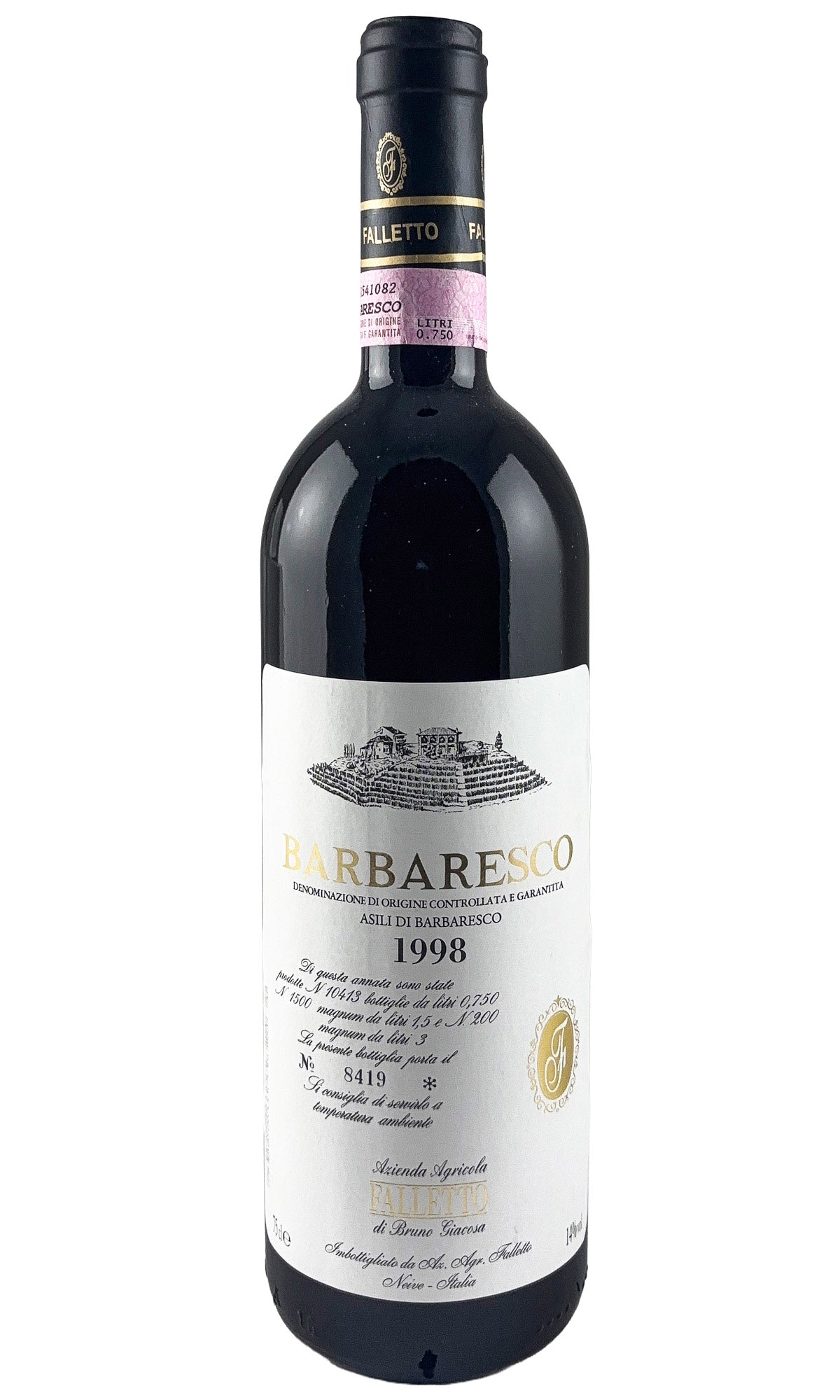 Bottle of Bruno Giacosa, Barbaresco Asili, 1998 - Red Wine - Flatiron Wines & Spirits - New York