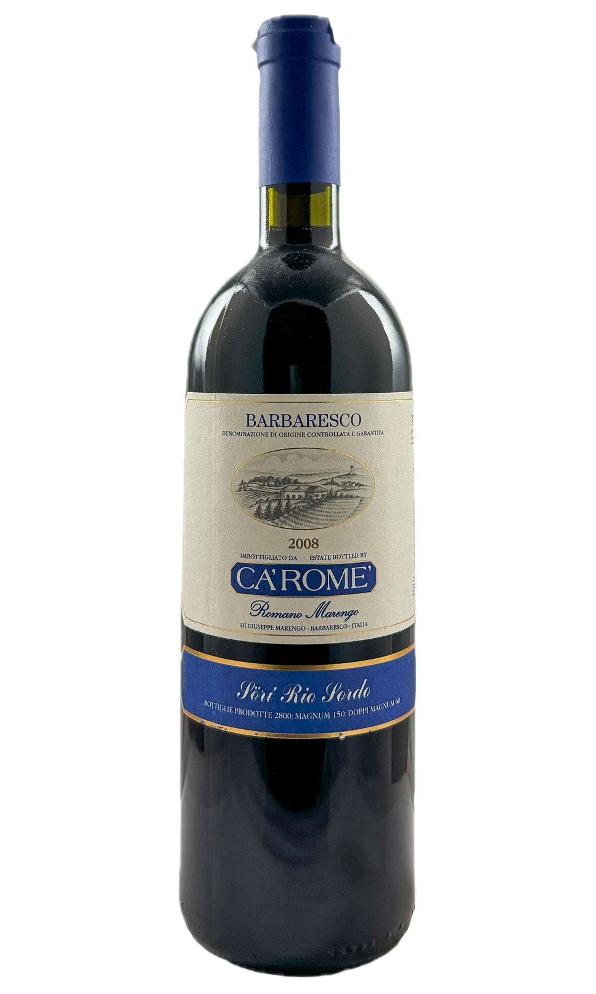 Bottle of Ca' Rome, Barbaresco Rio Sordo, 2008 - Red Wine - Flatiron Wines & Spirits - New York