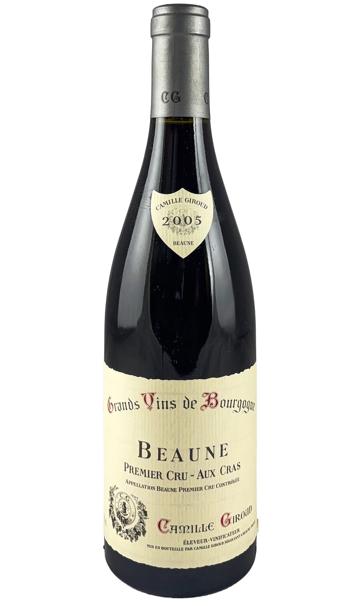 Bottle of Camille Giroud, Beaune Aux Cras, 2005 - Red Wine - Flatiron Wines & Spirits - New York
