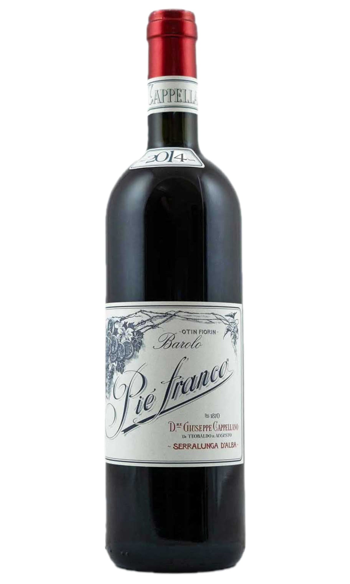 Bottle of Cappellano, Barolo "Pie Franco", 2014 - Red Wine - Flatiron Wines & Spirits - New York