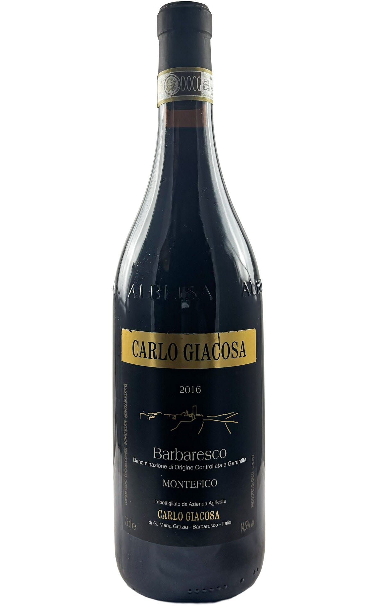 Bottle of Carlo Giacosa, Barbaresco Montefico, 2016 - Red Wine - Flatiron Wines & Spirits - New York