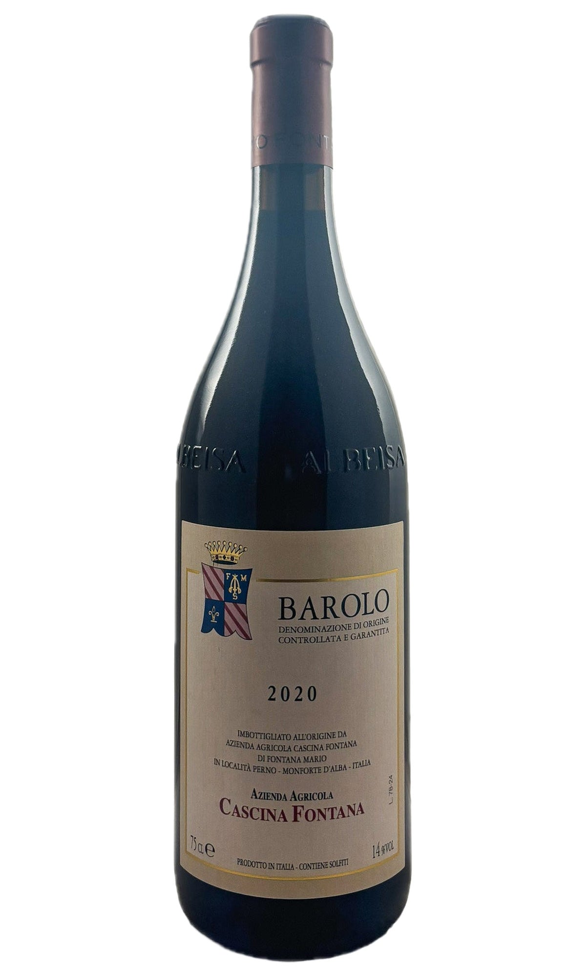 Bottle of Cascina Fontana, Barolo, 2020 - Red Wine - Flatiron Wines & Spirits - New York