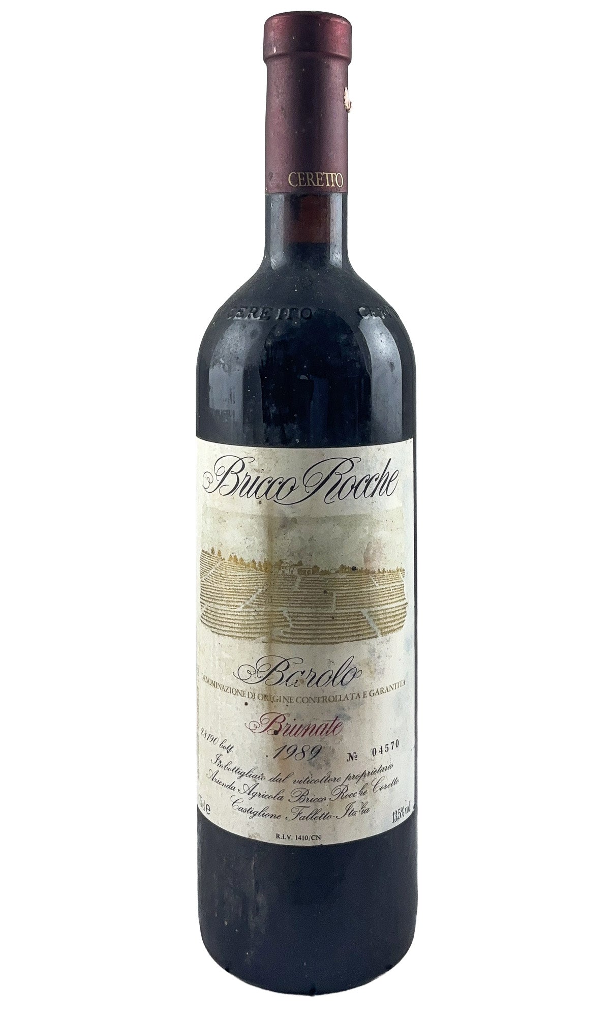 Bottle of Cerreto, Barolo Bricco Rocche Brunate, 1989 - Red Wine - Flatiron Wines & Spirits - New York