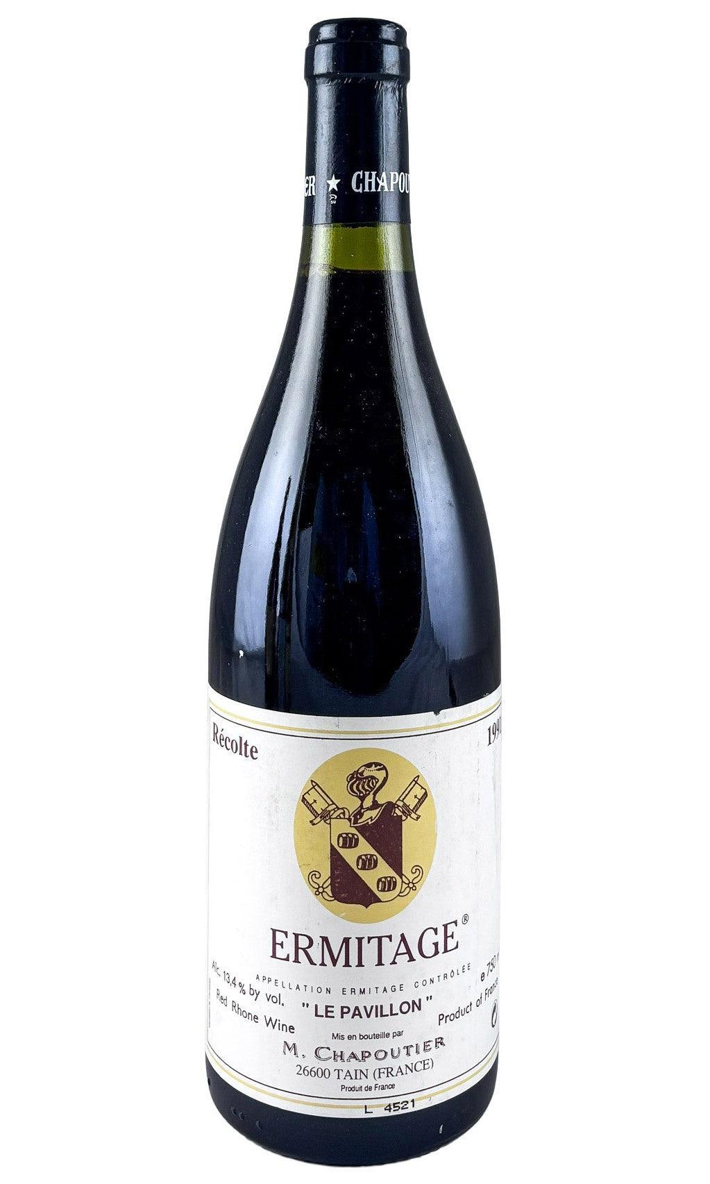 Bottle of Chapoutier, Hermitage Le Pavillon, 1991 - Red Wine - Flatiron Wines & Spirits - New York