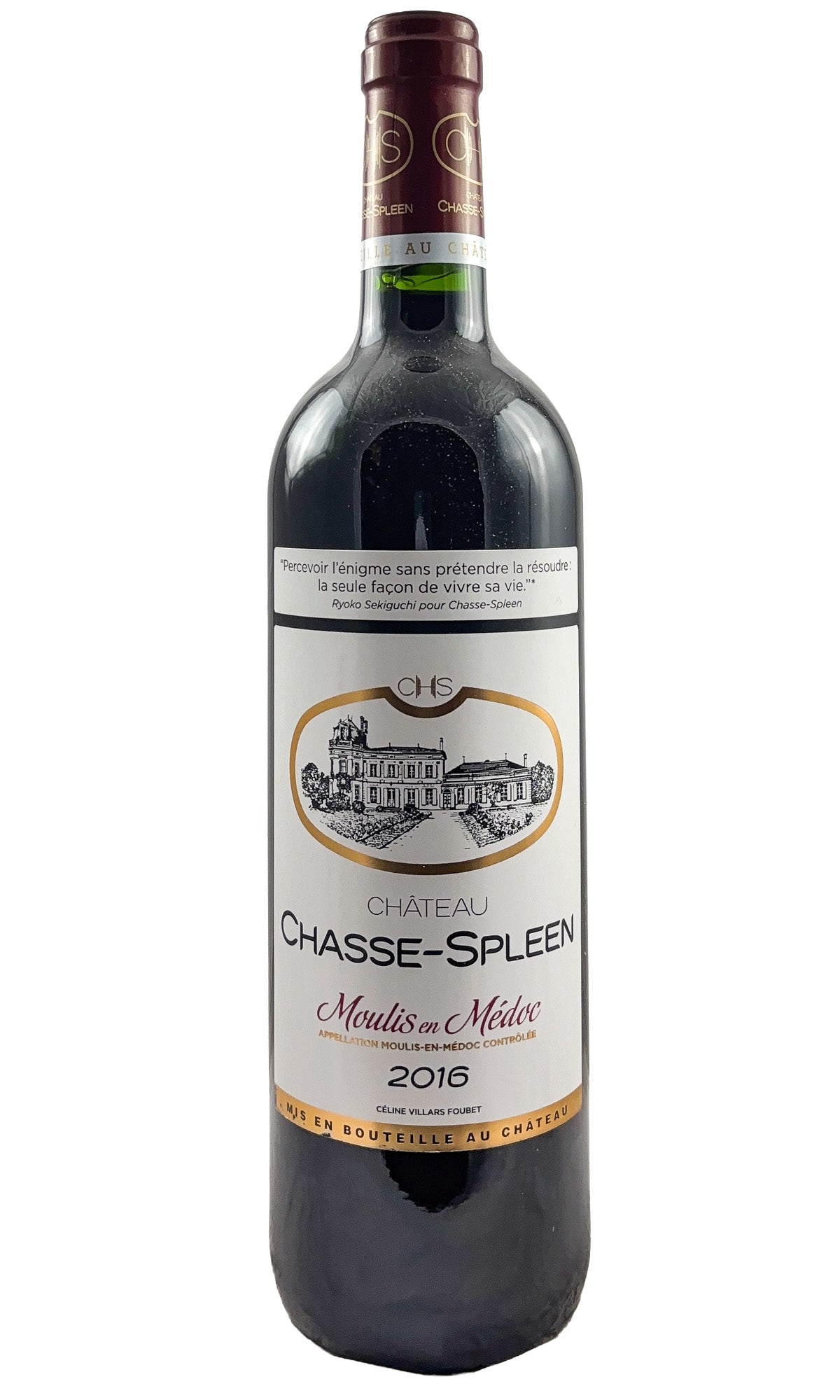 Bottle of Chateau Chasse-Spleen, Moulis-en-Medoc, 2016 - Red Wine - Flatiron Wines & Spirits - New York