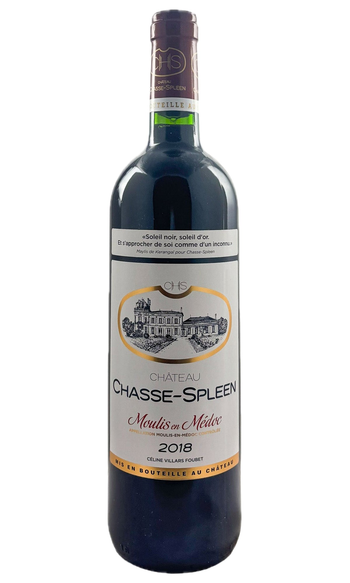 Bottle of Chateau Chasse-Spleen, Moulis-en-Medoc, 2018 - Red Wine - Flatiron Wines & Spirits - New York