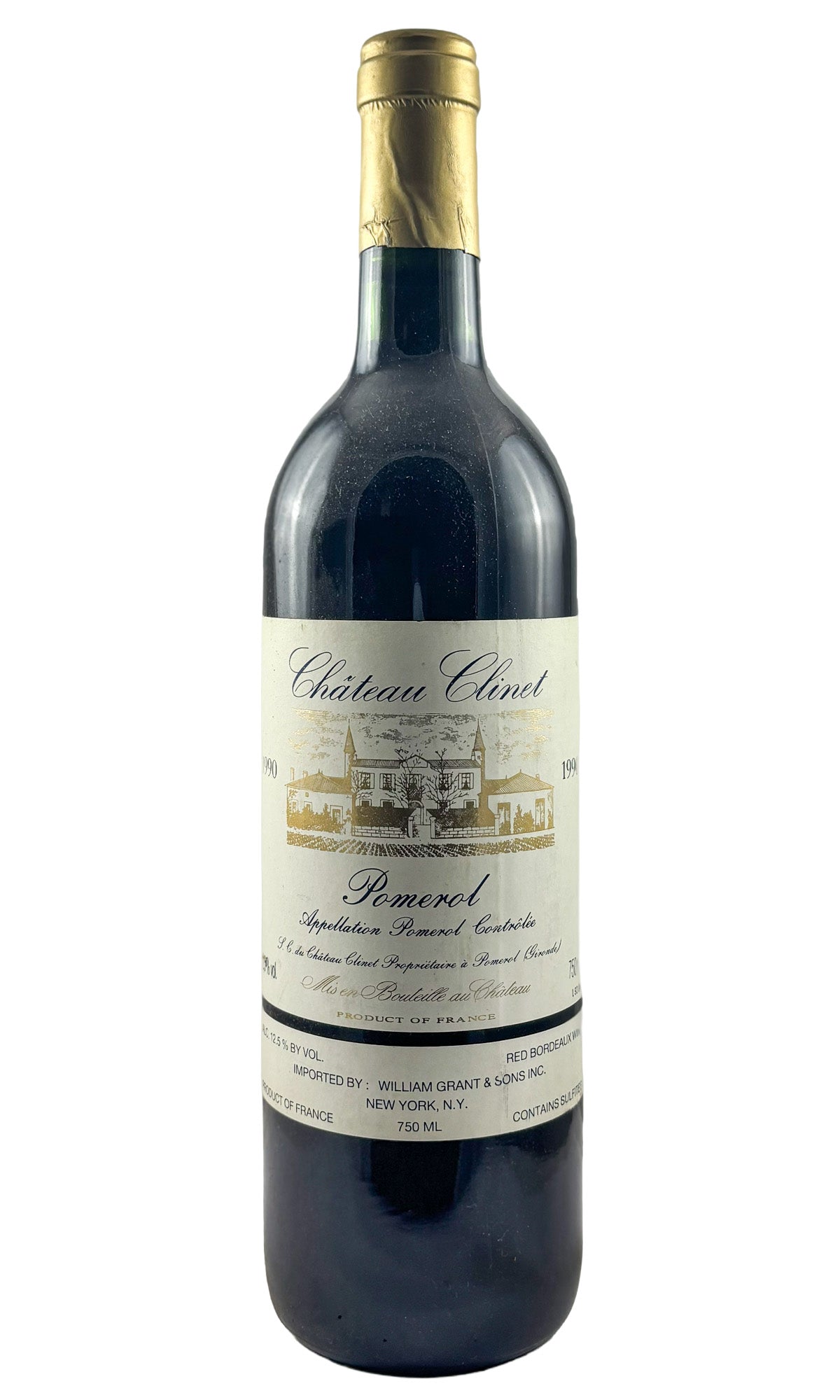 Bottle of Chateau Clinet, Pomerol, 1990 - Red Wine - Flatiron Wines & Spirits - New York