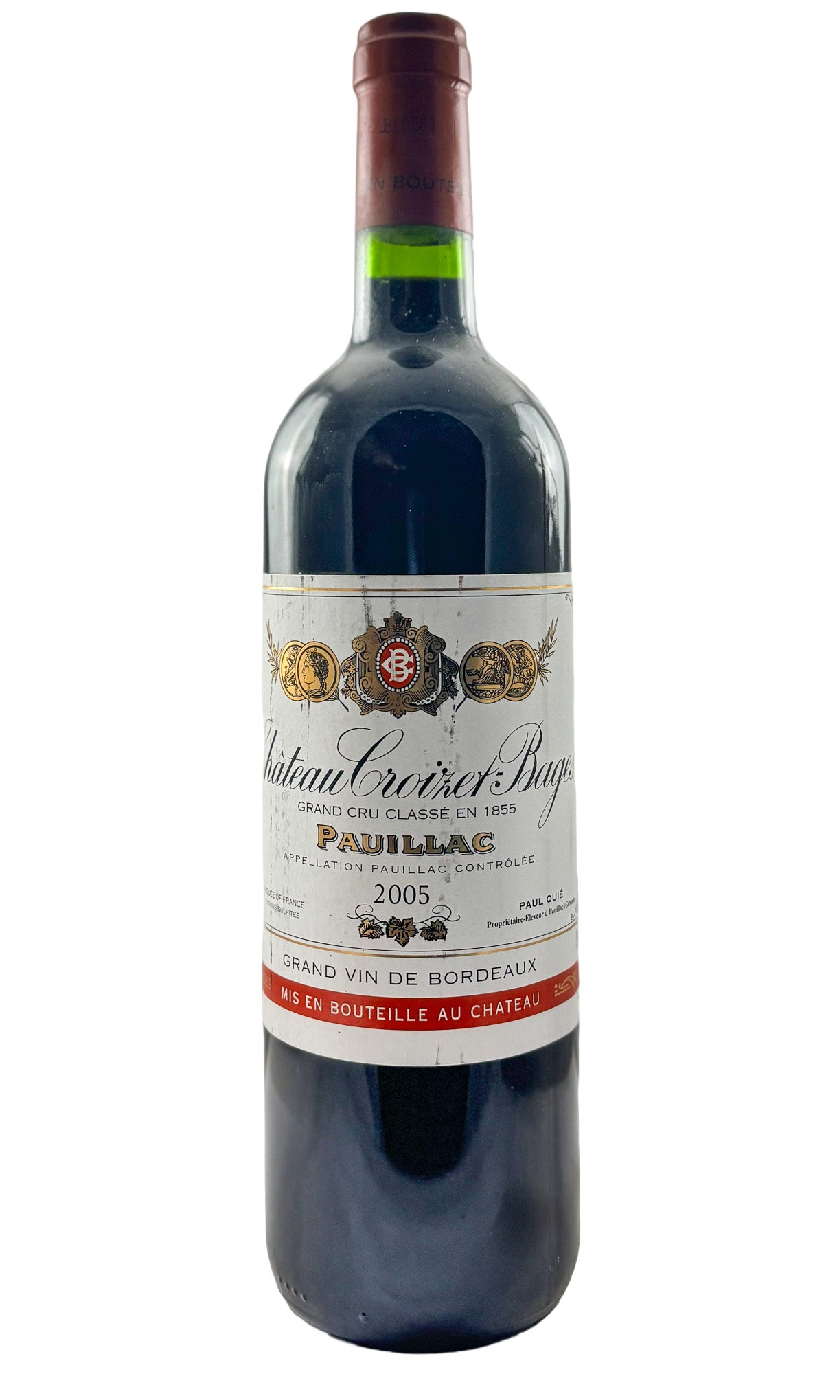 Bottle of Chateau Croizet Bages, Pauillac, 2005 - Red Wine - Flatiron Wines & Spirits - New York