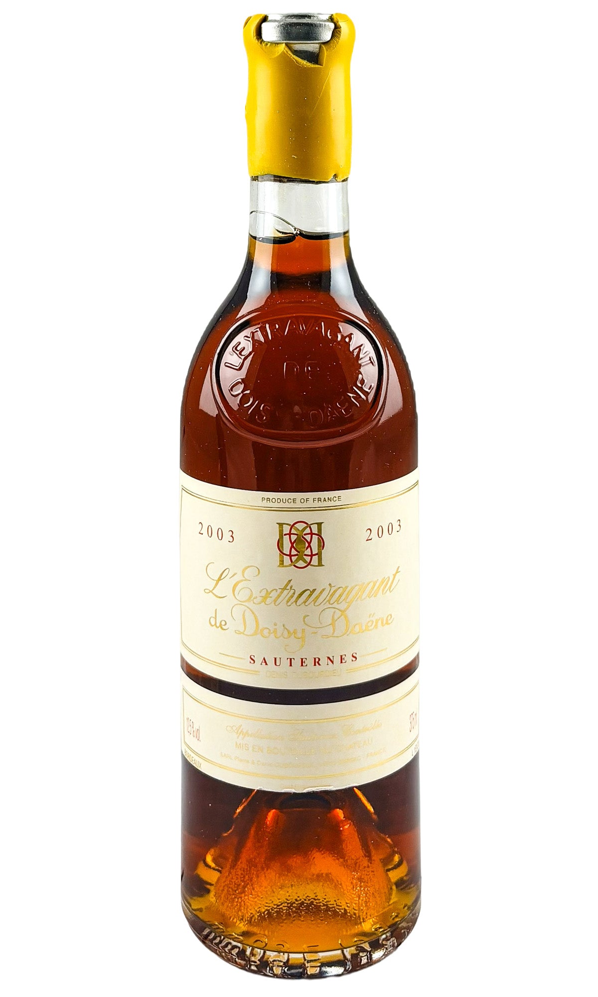 Bottle of Chateau Doisy-Daene, Sauternes Denis Dubourdieu l'Extravagant, 2003 (.375ml) - Dessert Wine - Flatiron Wines & Spirits - New York