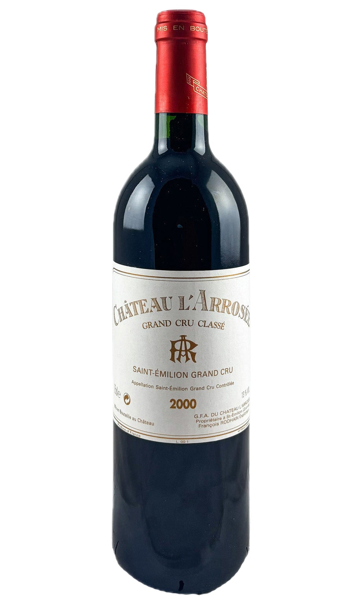 Bottle of Chateau L'Arrosee, Saint-Emilion, 2000 - Red Wine - Flatiron Wines & Spirits - New York