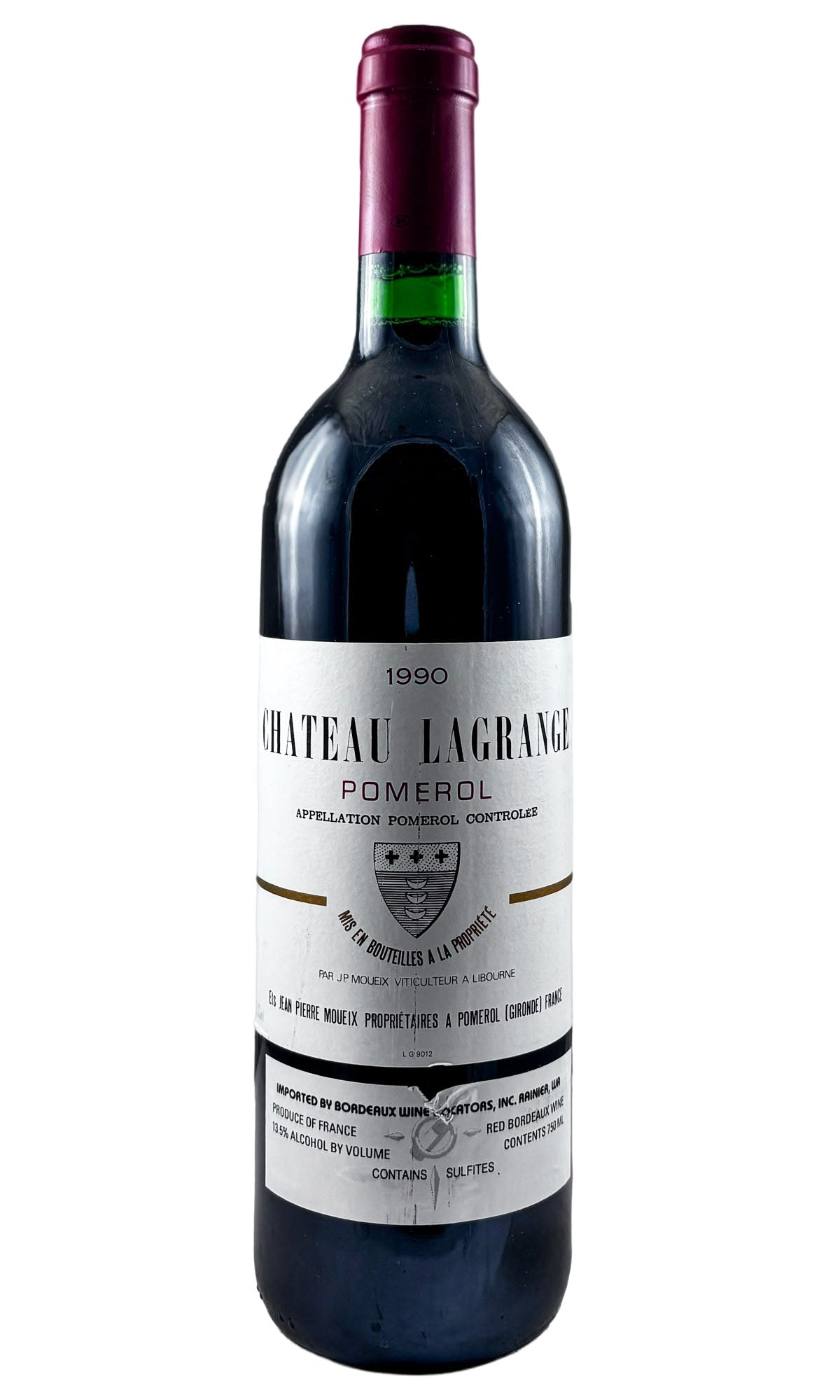 Bottle of Chateau Lagrange, Pomerol, 1990 - Red Wine - Flatiron Wines & Spirits - New York