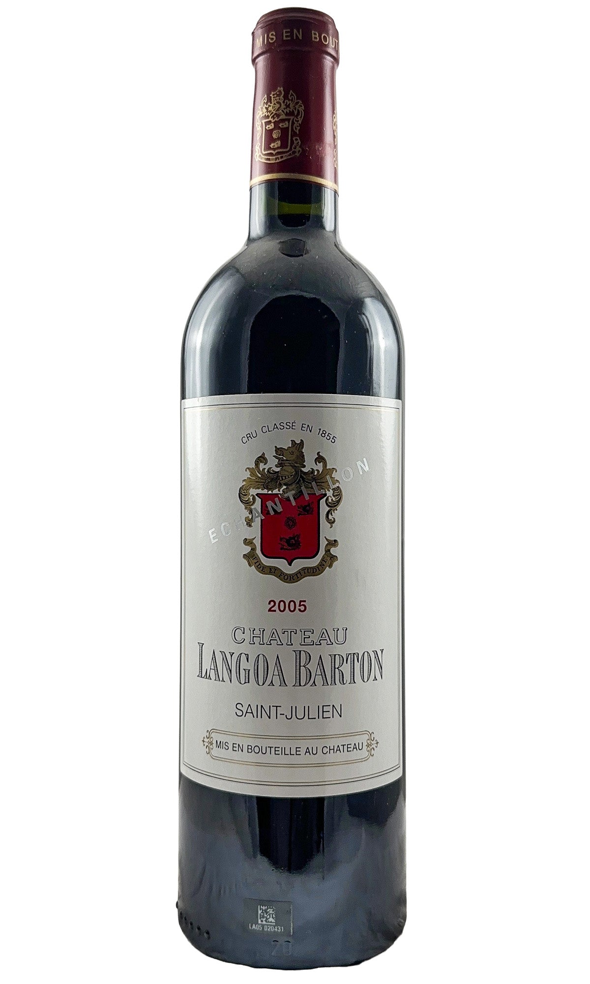 Bottle of Chateau Langoa Barton, Saint Julien, 2005 - Red Wine - Flatiron Wines & Spirits - New York