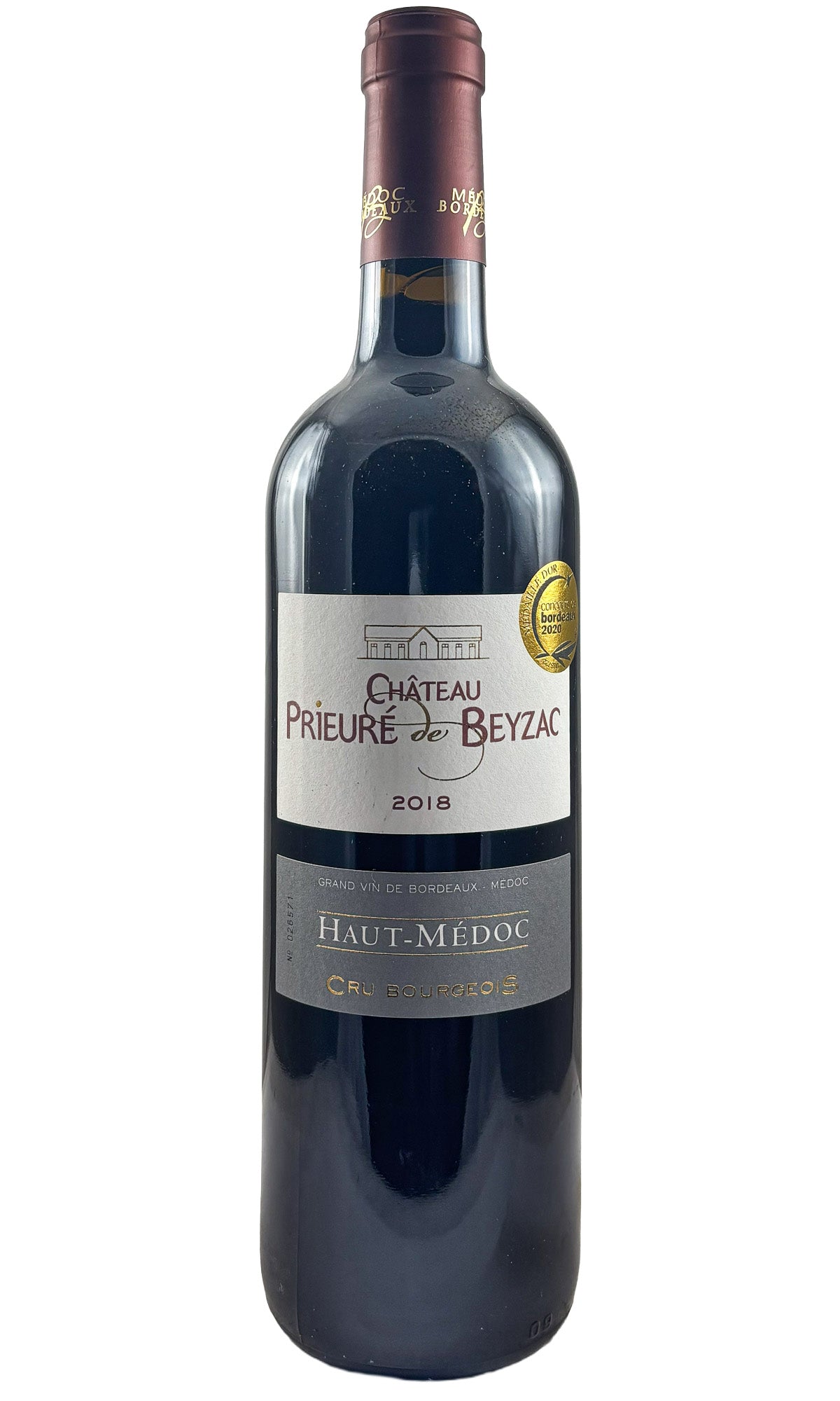Bottle of Chateau Prieure de Beyzac, Haut Medoc, 2018 - Red Wine - Flatiron Wines & Spirits - New York