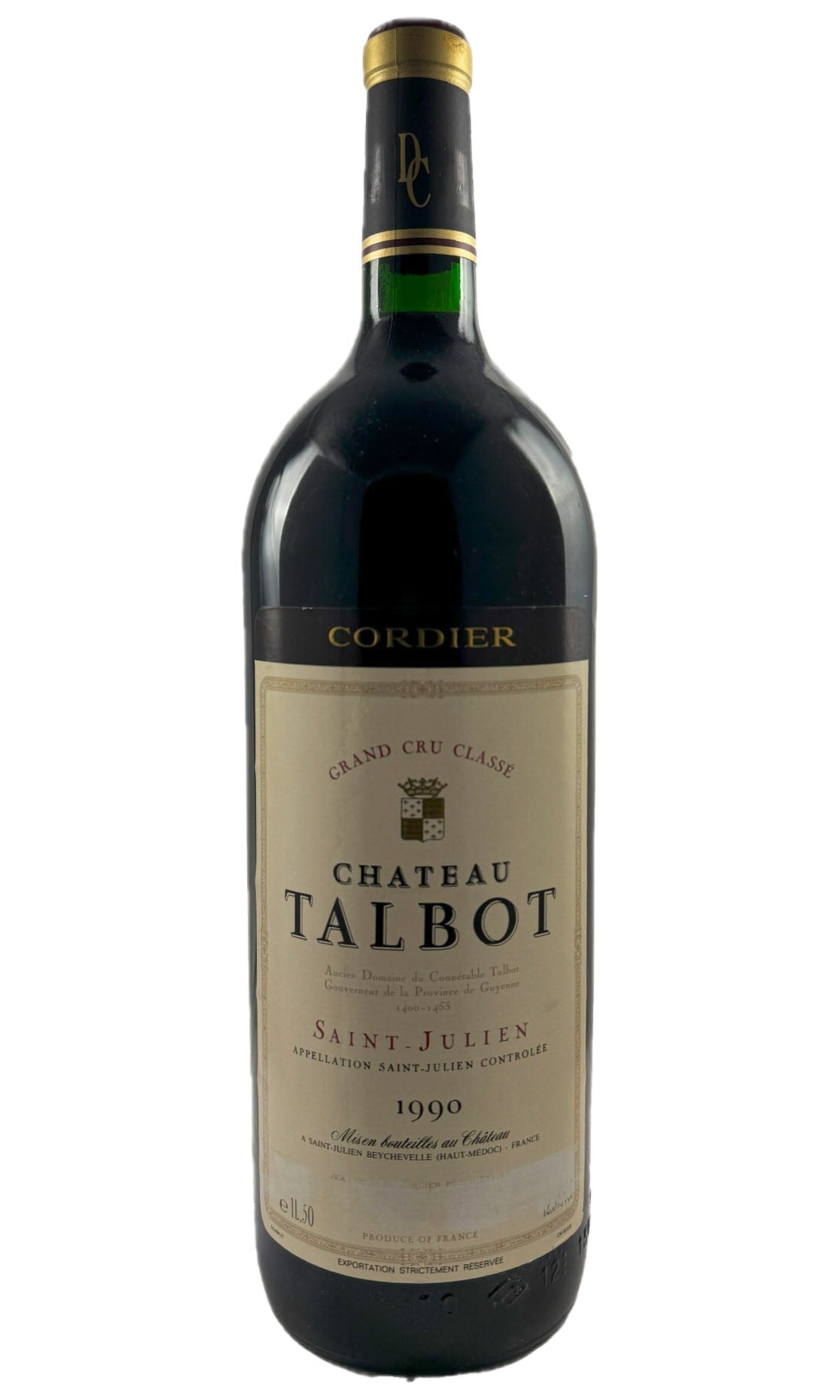 Bottle of Chateau Talbot, Saint Julien, 1990 (1.5L) - Red Wine - Flatiron Wines & Spirits - New York