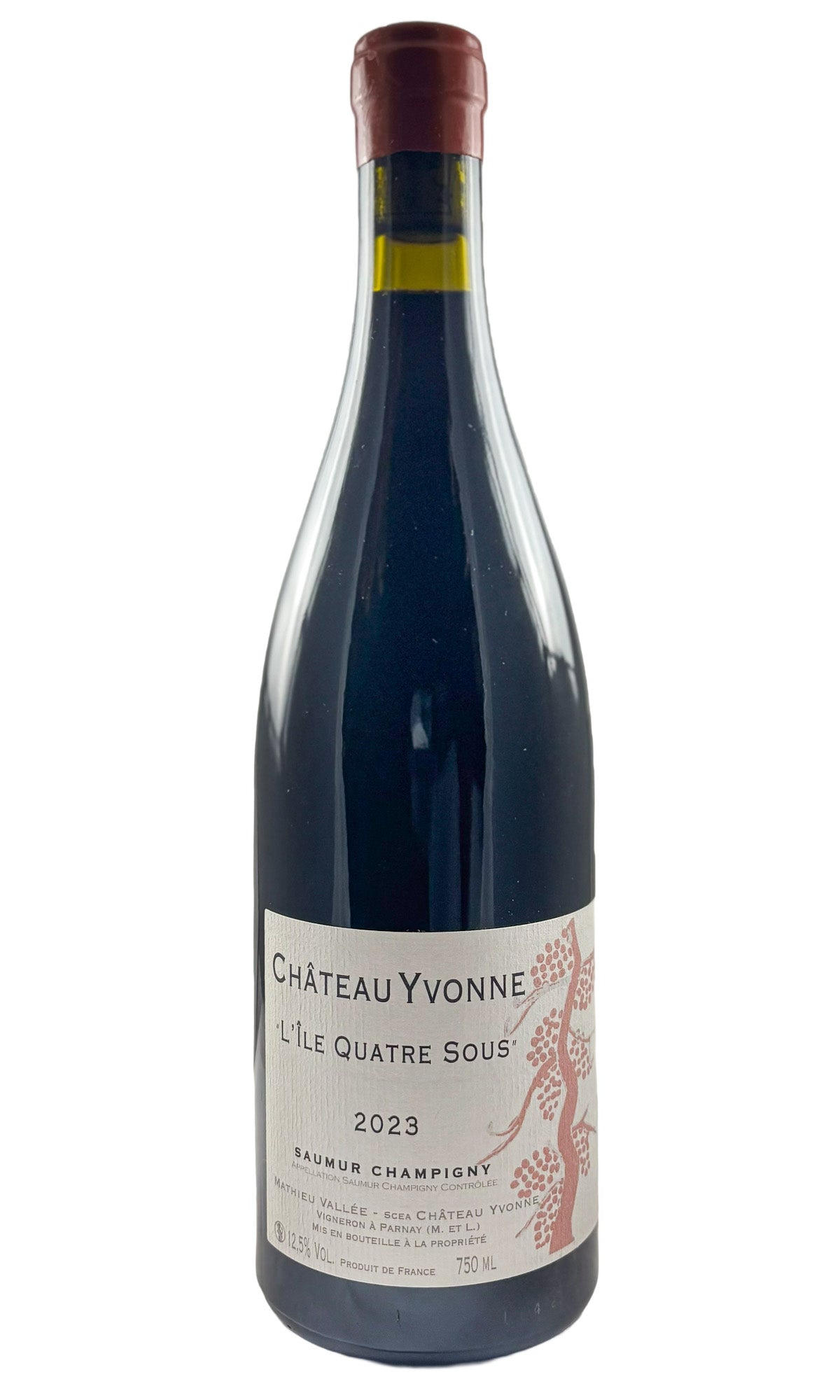 Bottle of Chateau Yvonne, Saumur-Champigny L'Ile Quatre Sous, 2023 - Red Wine - Flatiron Wines & Spirits - New York