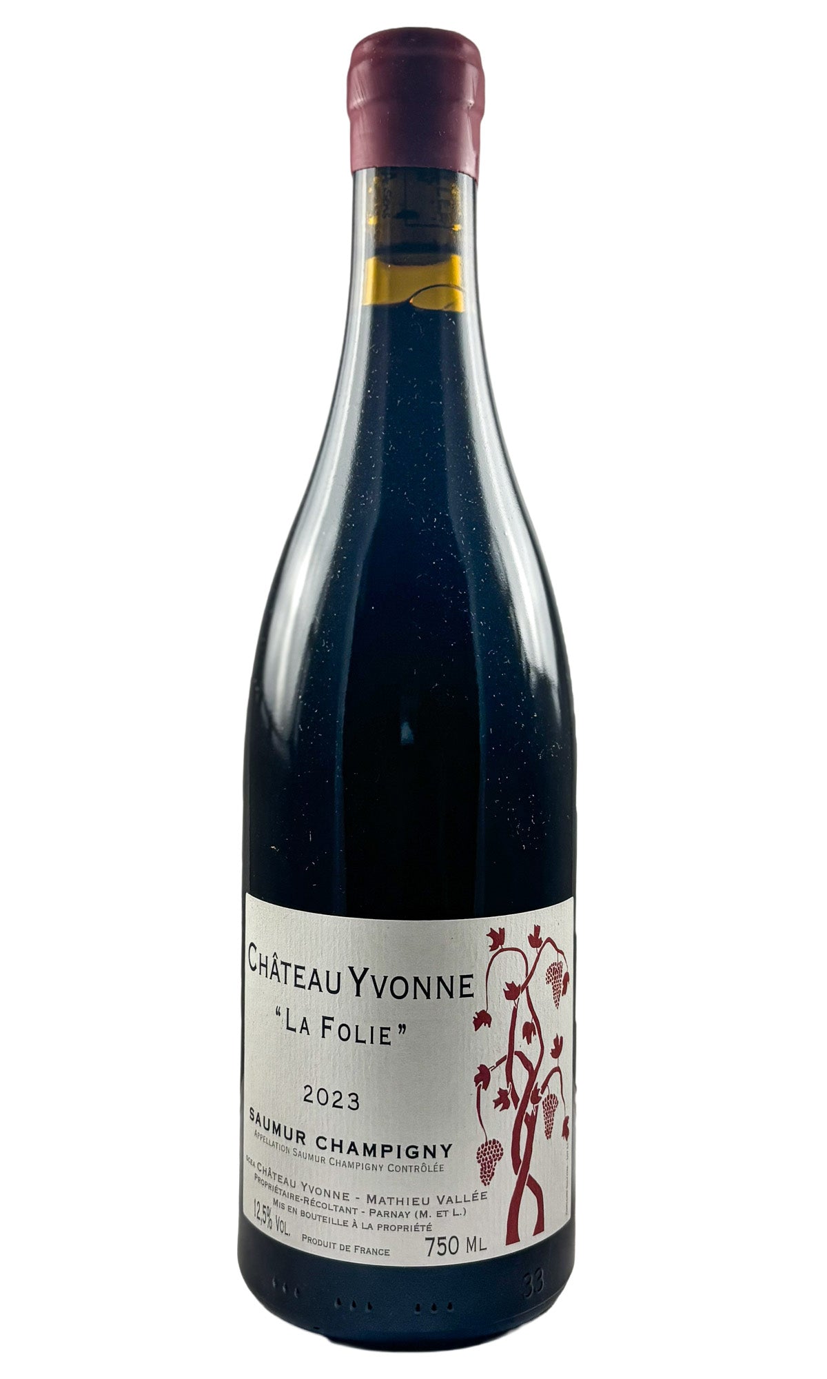 Bottle of Chateau Yvonne, Saumur-Champigny La Folie, 2023 - Red Wine - Flatiron Wines & Spirits - New York