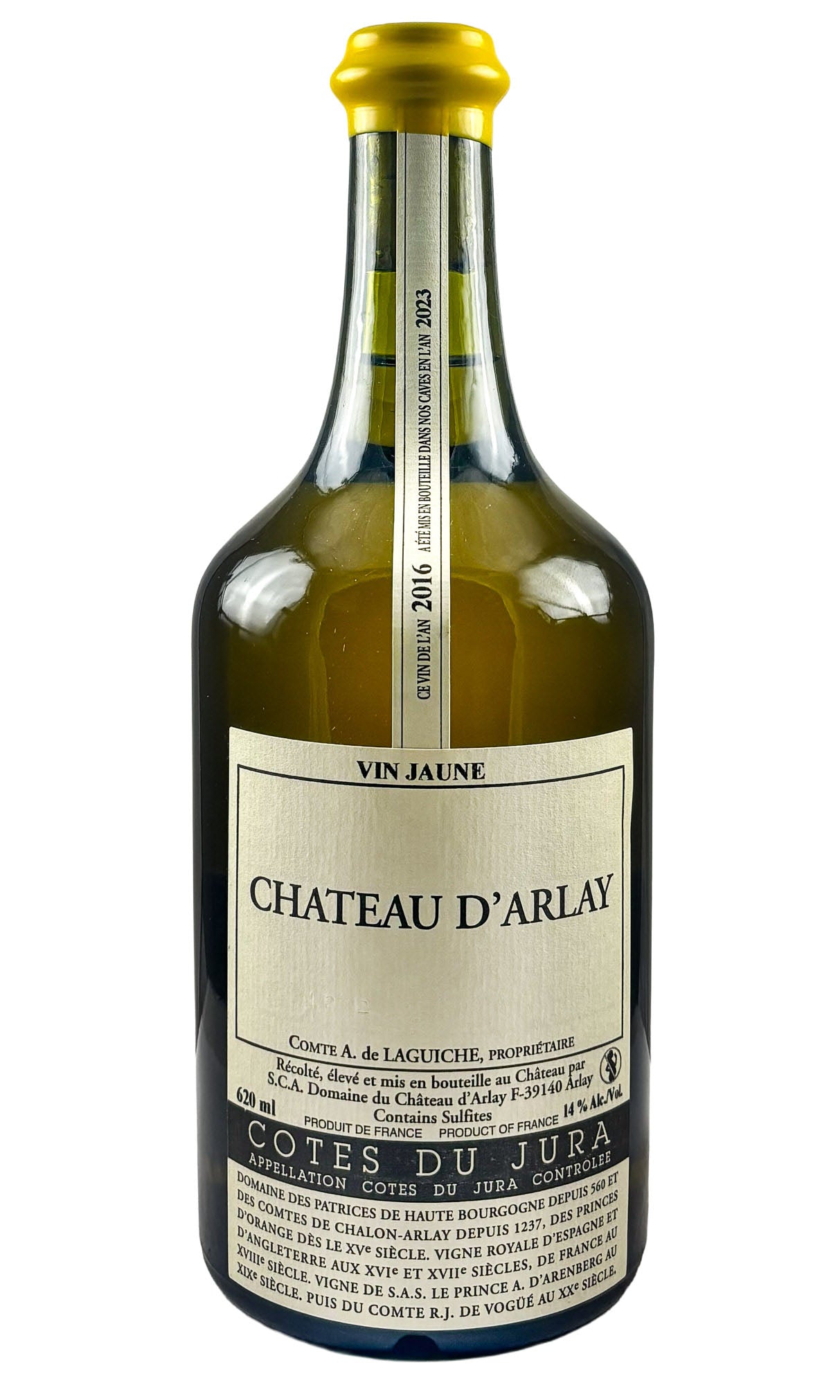 Bottle of Chateau d'Arlay, Cotes Du Jura Vin Jaune, 2016 (620ml) - White Wine - Flatiron Wines & Spirits - New York