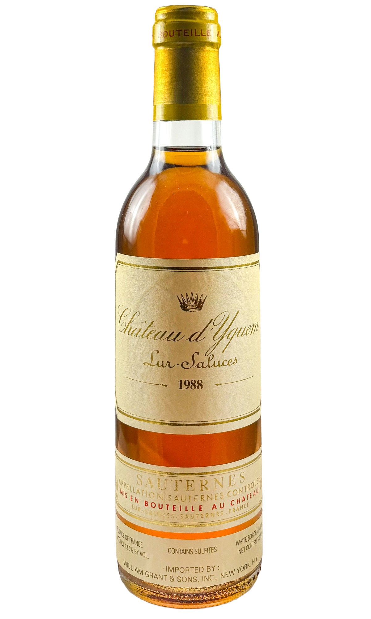 Bottle of Chateau d'Yquem, Sauternes, 1988 (375ml) - Dessert Wine - Flatiron Wines & Spirits - New York