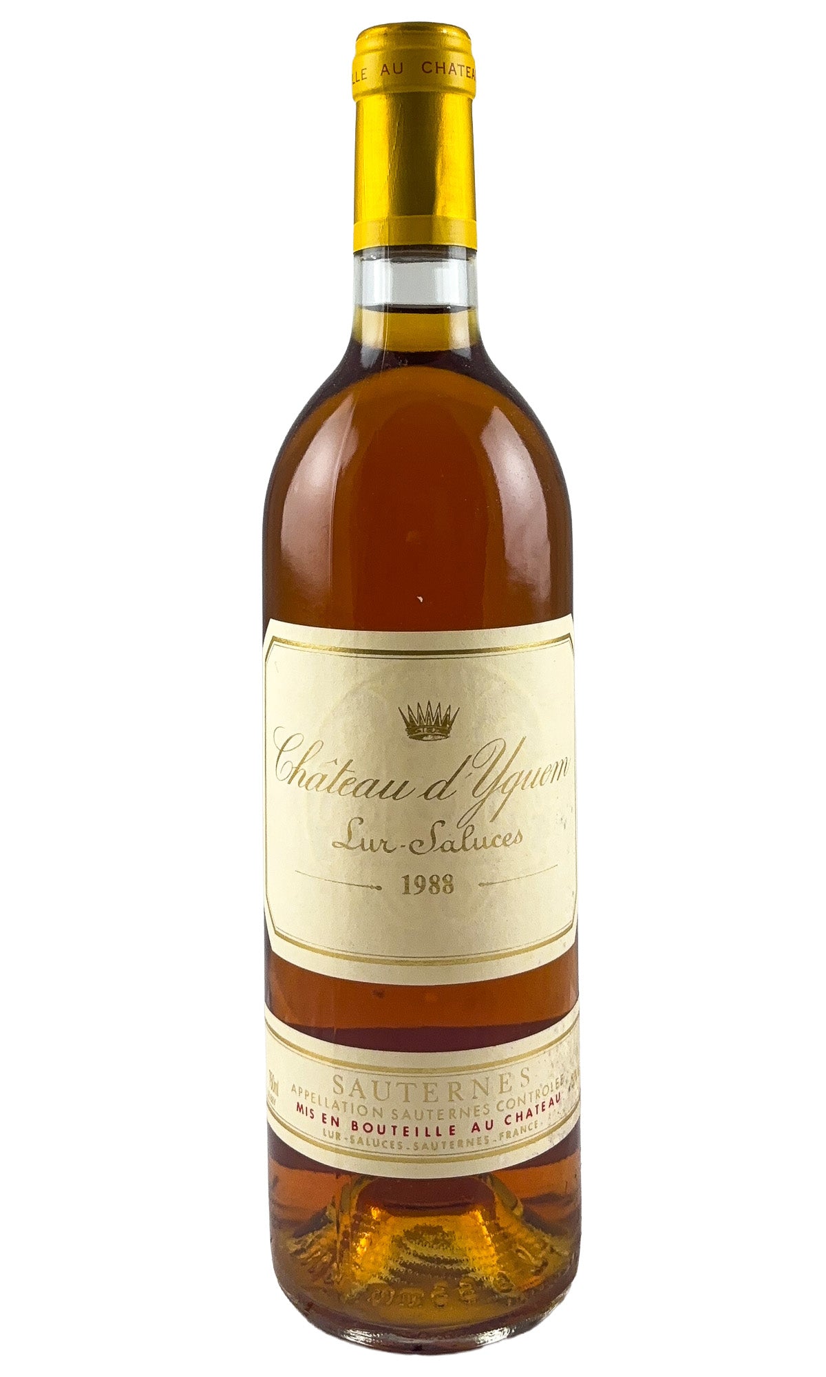 Bottle of Chateau d'Yquem, Sauternes 1er Cru, 1988 - Dessert Wine - Flatiron Wines & Spirits - New York