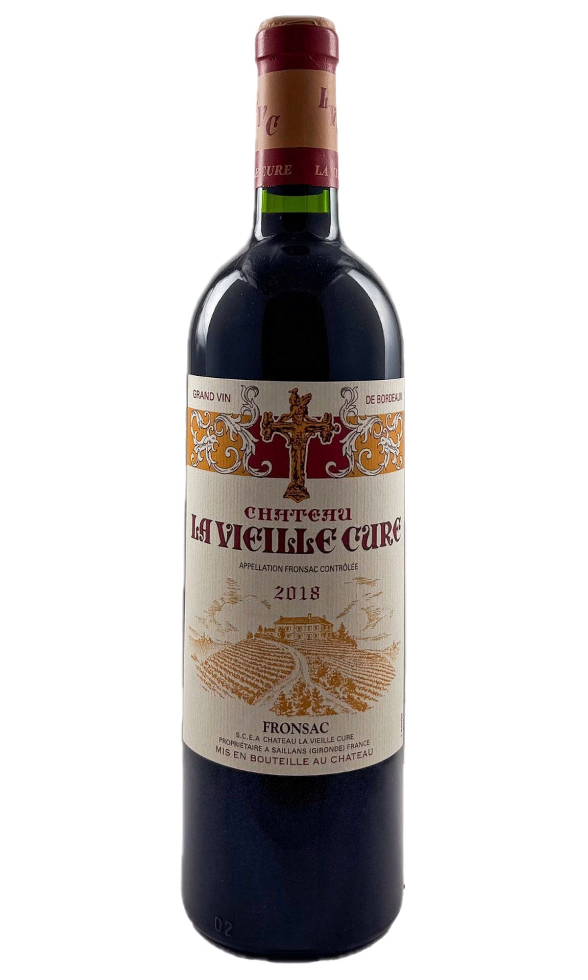 Bottle of Chateau la Vieille Cure, Fronsac, 2018 - Red Wine - Flatiron Wines & Spirits - New York