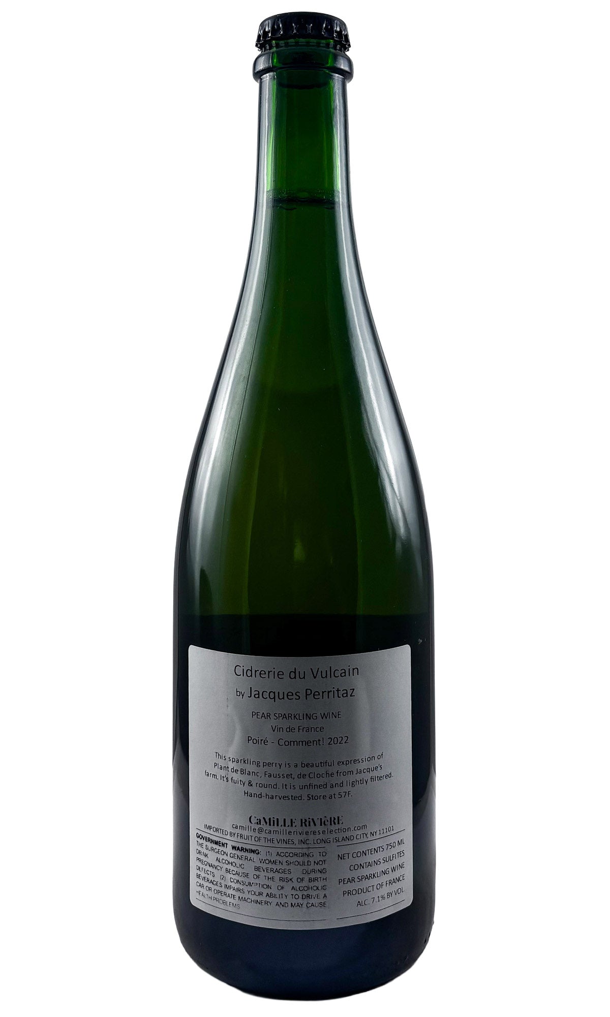 Bottle of Cidrerie du Vulcain, Poire Comment , 2022 - Cider - Flatiron Wines & Spirits - New York