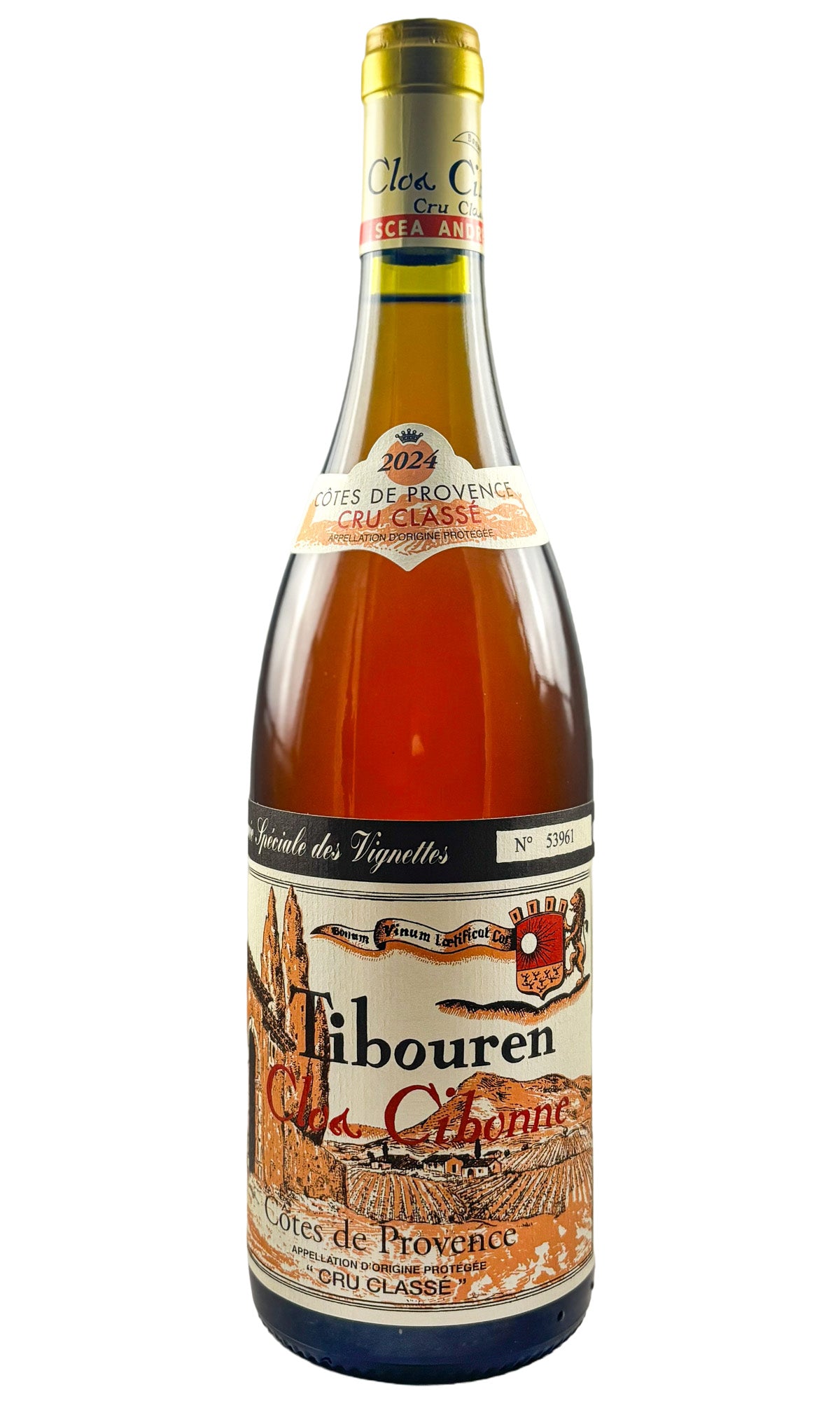 Bottle of Clos Cibonne, Côtes de Provence Rosé 'Cuvée Spéciale des Vignettes', 2024 - Rosé Wine - Flatiron Wines & Spirits - New York