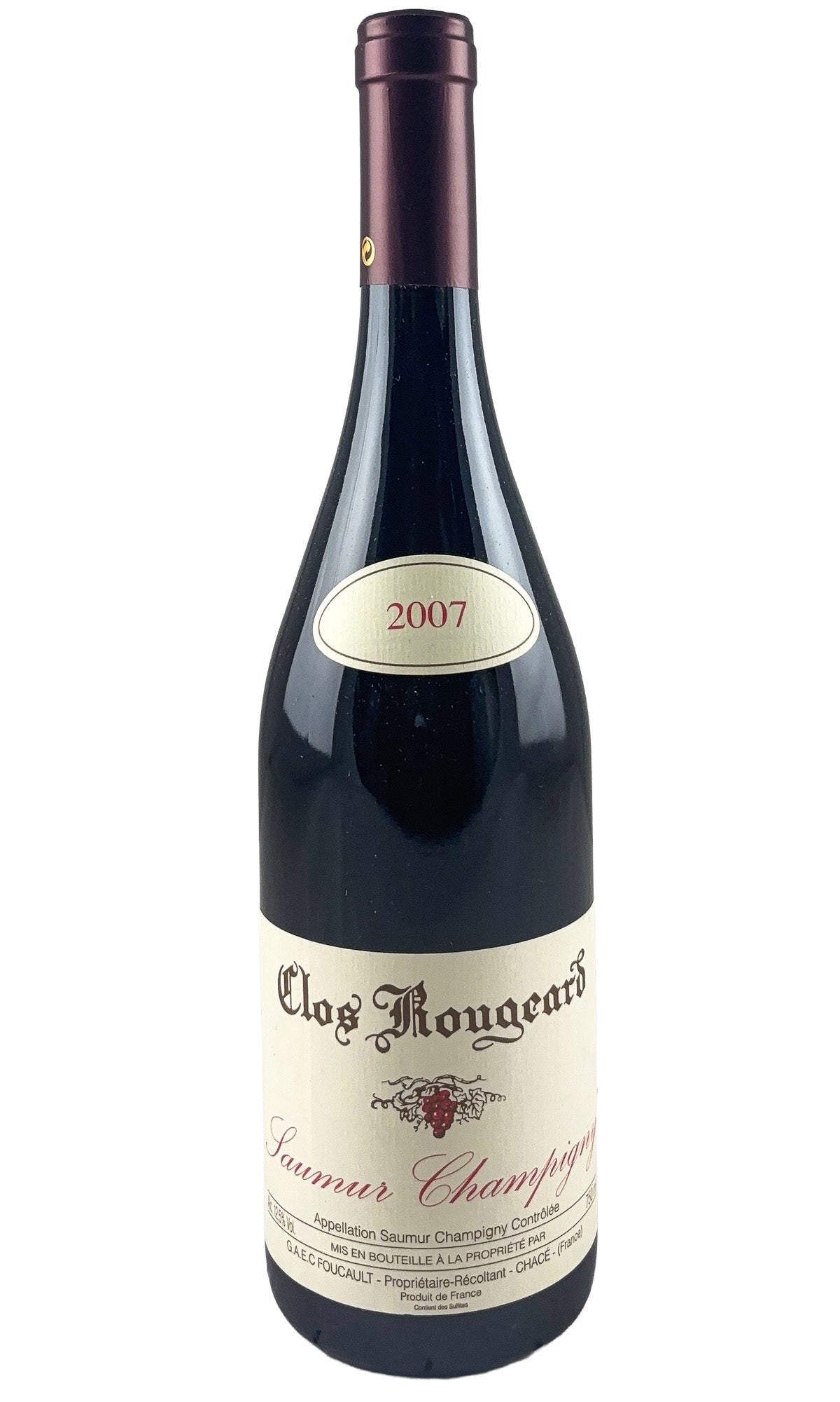 Bottle of Clos Rougeard, Saumur-Champigny Les Clos, 2007 - Red Wine - Flatiron Wines & Spirits - New York