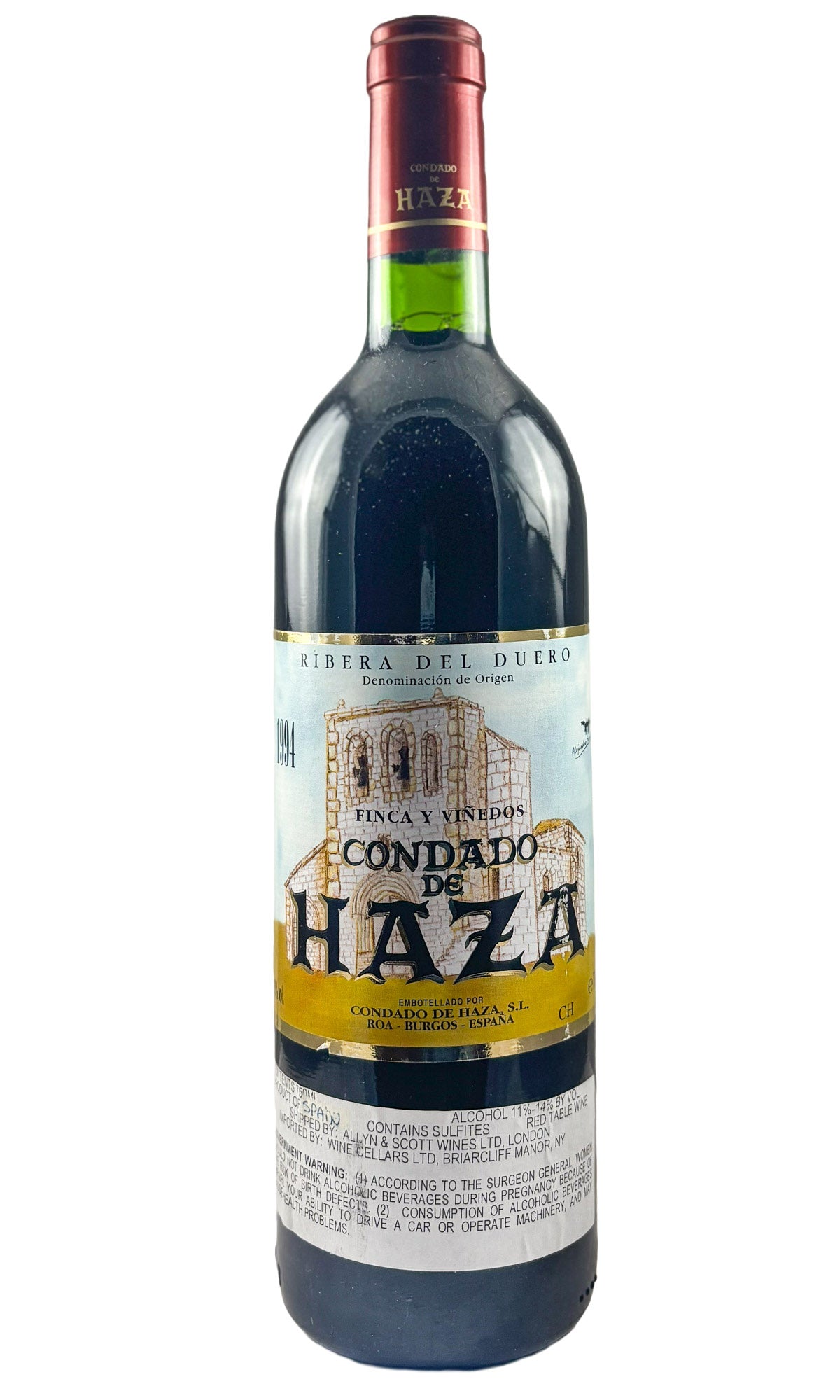 Bottle of Condado de Haza, Ribera del Duero Crianza, 1994 - Red Wine - Flatiron Wines & Spirits - New York