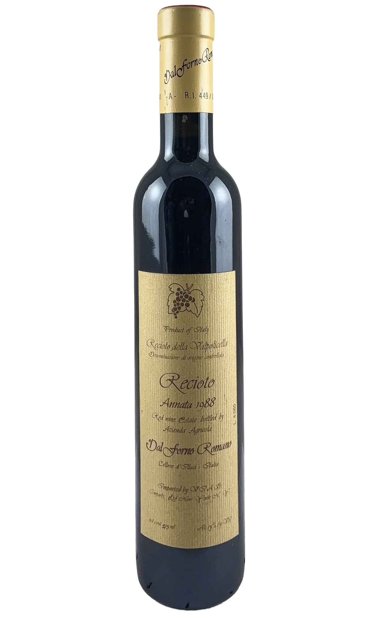 Bottle of Dal Forno Romano, Veneto Recioto, 1988 (375ml) - Dessert Wine - Flatiron Wines & Spirits - New York
