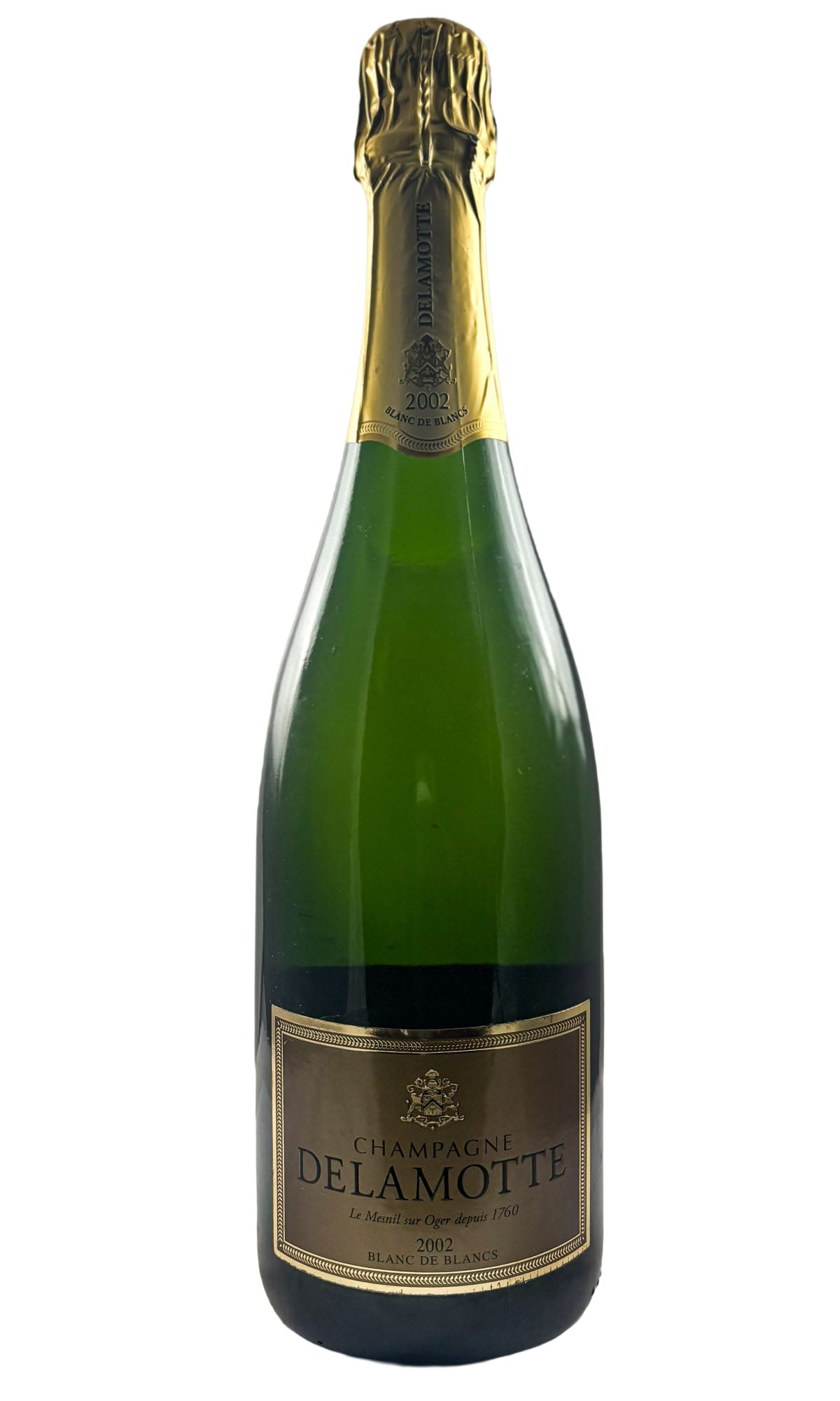 Bottle of Delamotte, Champagne Blanc de Blancs, 2002 - Sparkling Wine - Flatiron Wines & Spirits - New York