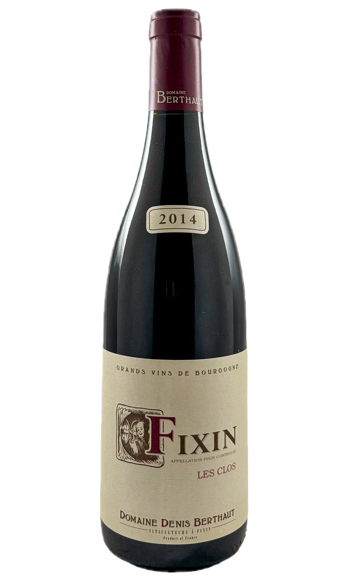 Bottle of Denis Berthaut, Fixin Les Clos, 2014 - Red Wine - Flatiron Wines & Spirits - New York