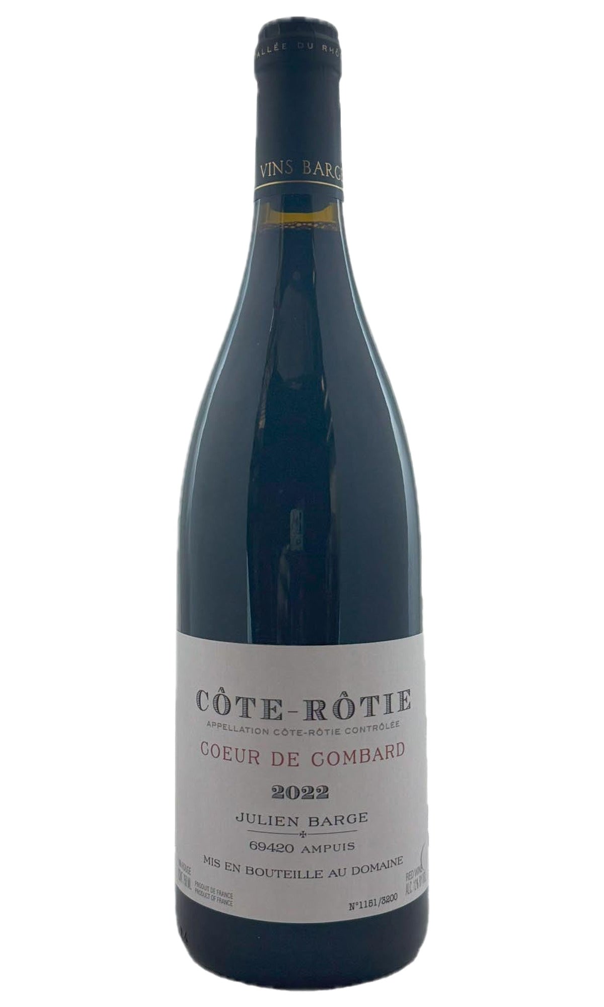 Bottle of Domaine Barge, Cote Rotie "Coeur de Combard", 2022 - Red Wine - Flatiron Wines & Spirits - New York