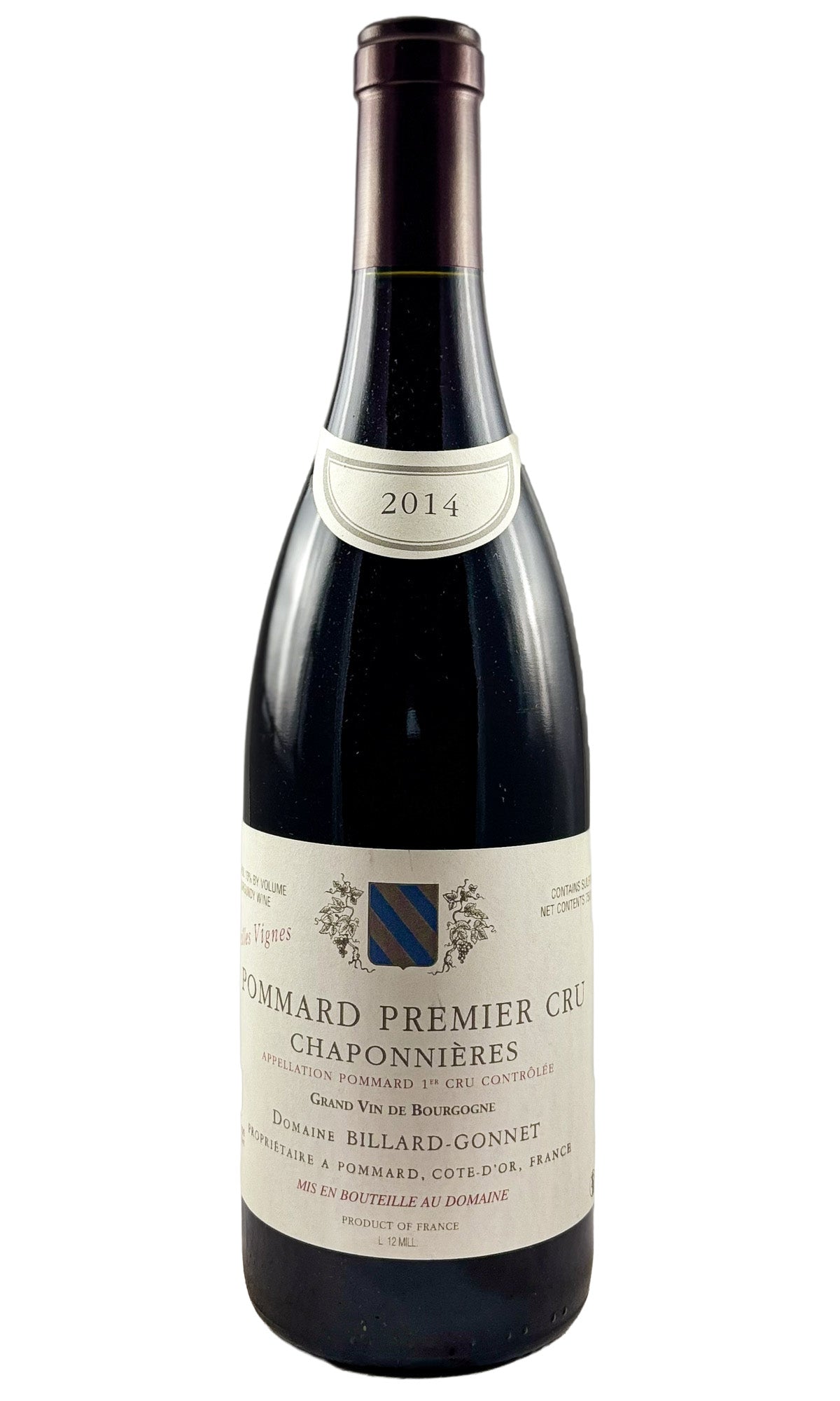 Bottle of Domaine Billard-Gonnet, Pommard 1er Cru Chaponnieres Vieilles Vignes, 2014 - Red Wine - Flatiron Wines & Spirits - New York