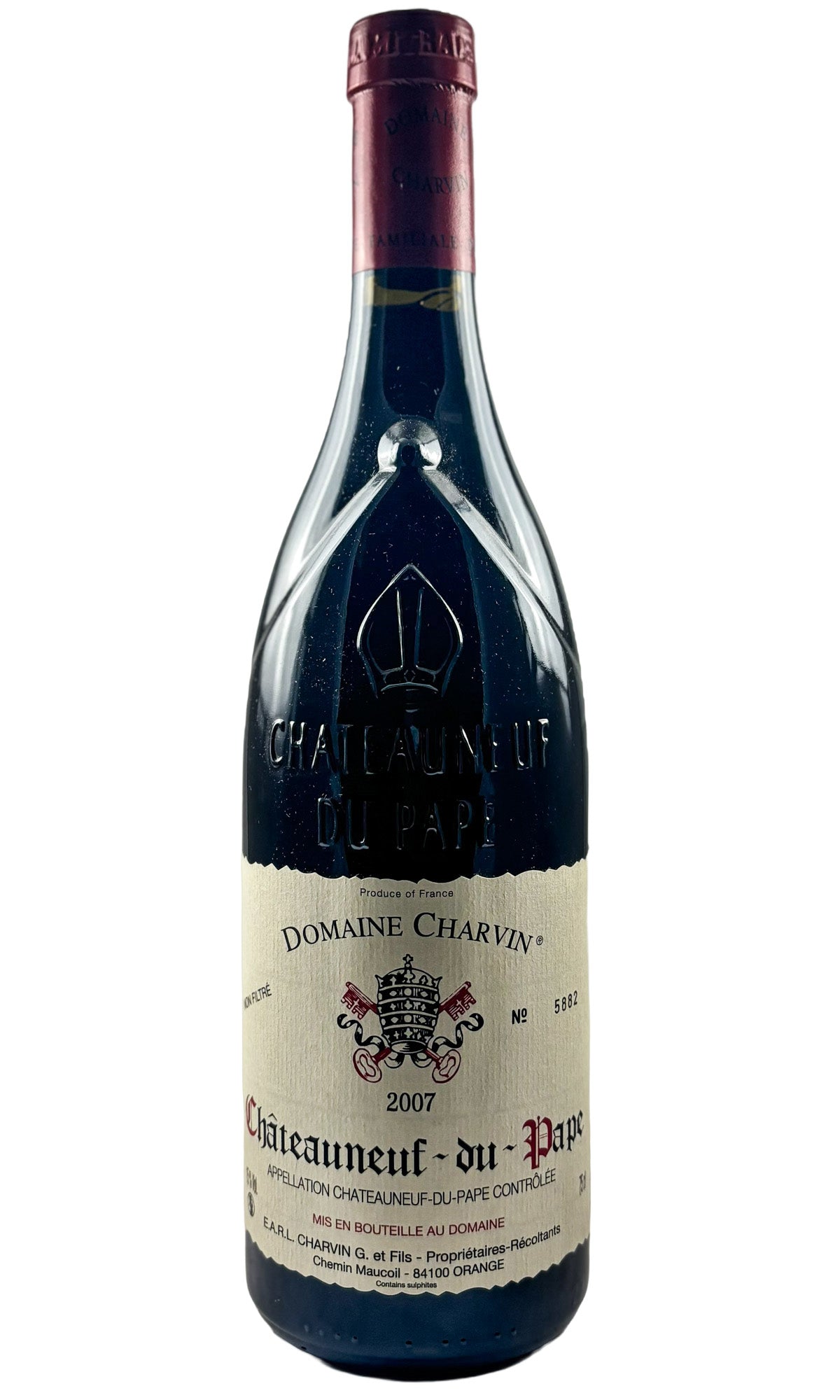 Bottle of Domaine Charvin, Chateauneuf du Pape, 2007 - Red Wine - Flatiron Wines & Spirits - New York