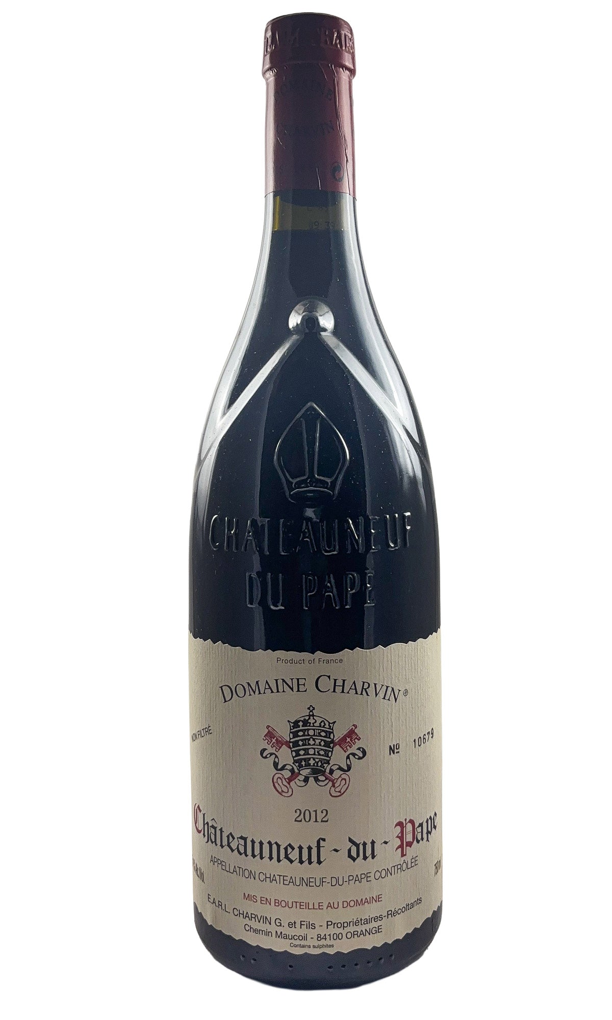Bottle of Domaine Charvin, Chateauneuf-du-Pape, 2012 - Red Wine - Flatiron Wines & Spirits - New York