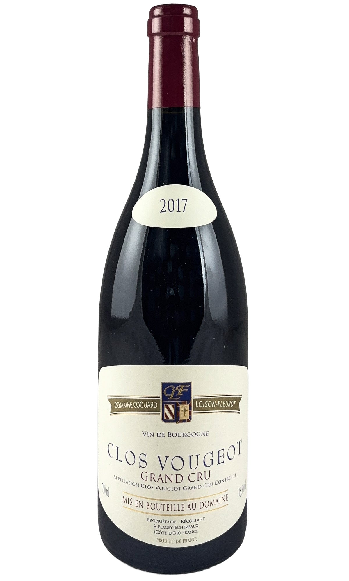 Bottle of Domaine Coquard-Loison-Fleurot, Clos de Vougeot Grand Cru, 2017 - Red Wine - Flatiron Wines & Spirits - New York