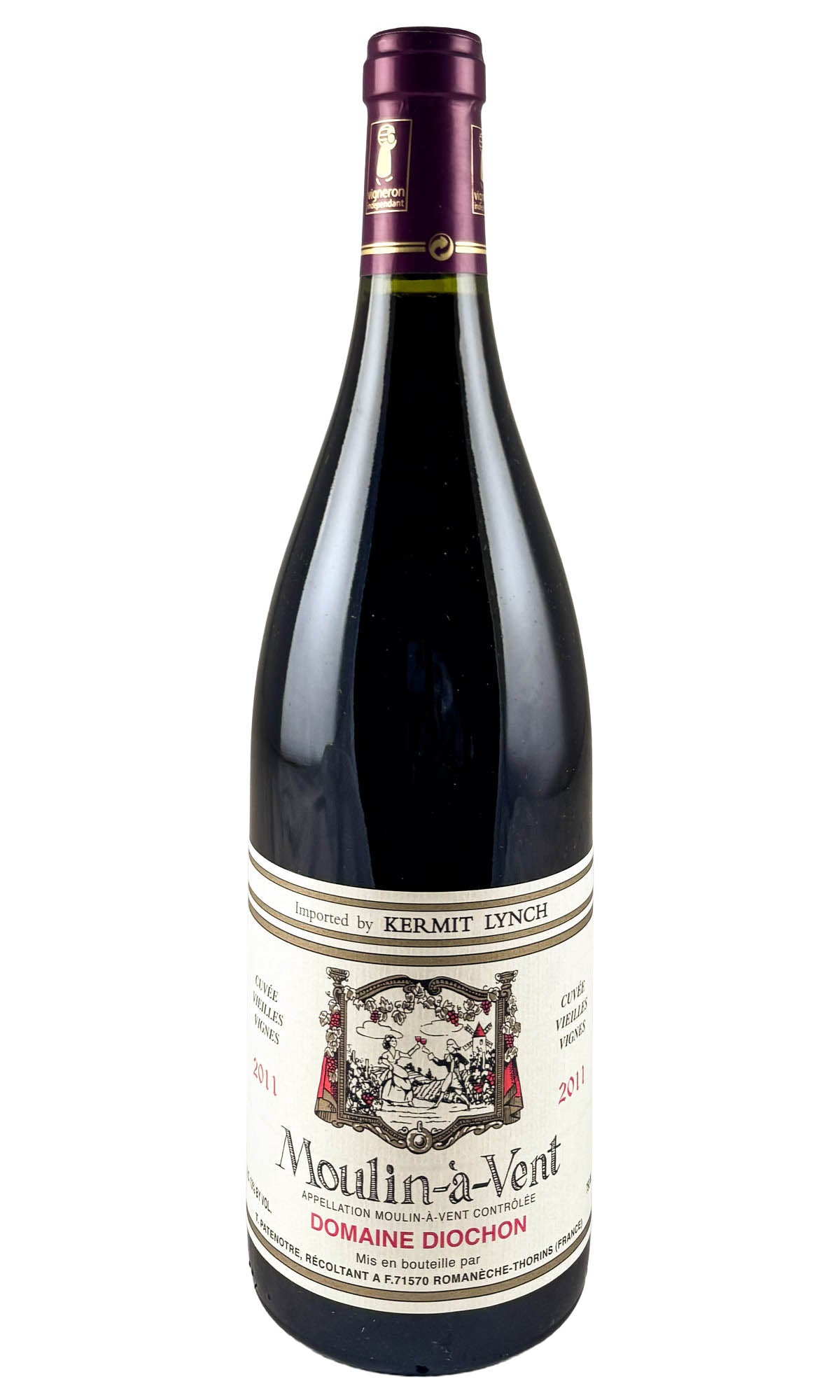 Bottle of Domaine Diochon, Moulin-a-Vent Cuvee Vieilles Vignes, 2011 - Red Wine - Flatiron Wines & Spirits - New York