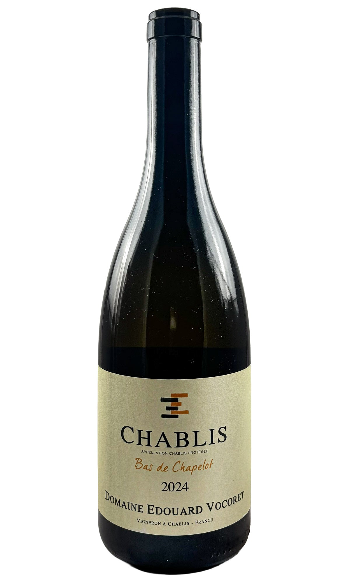 Bottle of Domaine Edouard Vocoret, Chablis Bas de Chapelot, 2024 - White Wine - Flatiron Wines & Spirits - New York