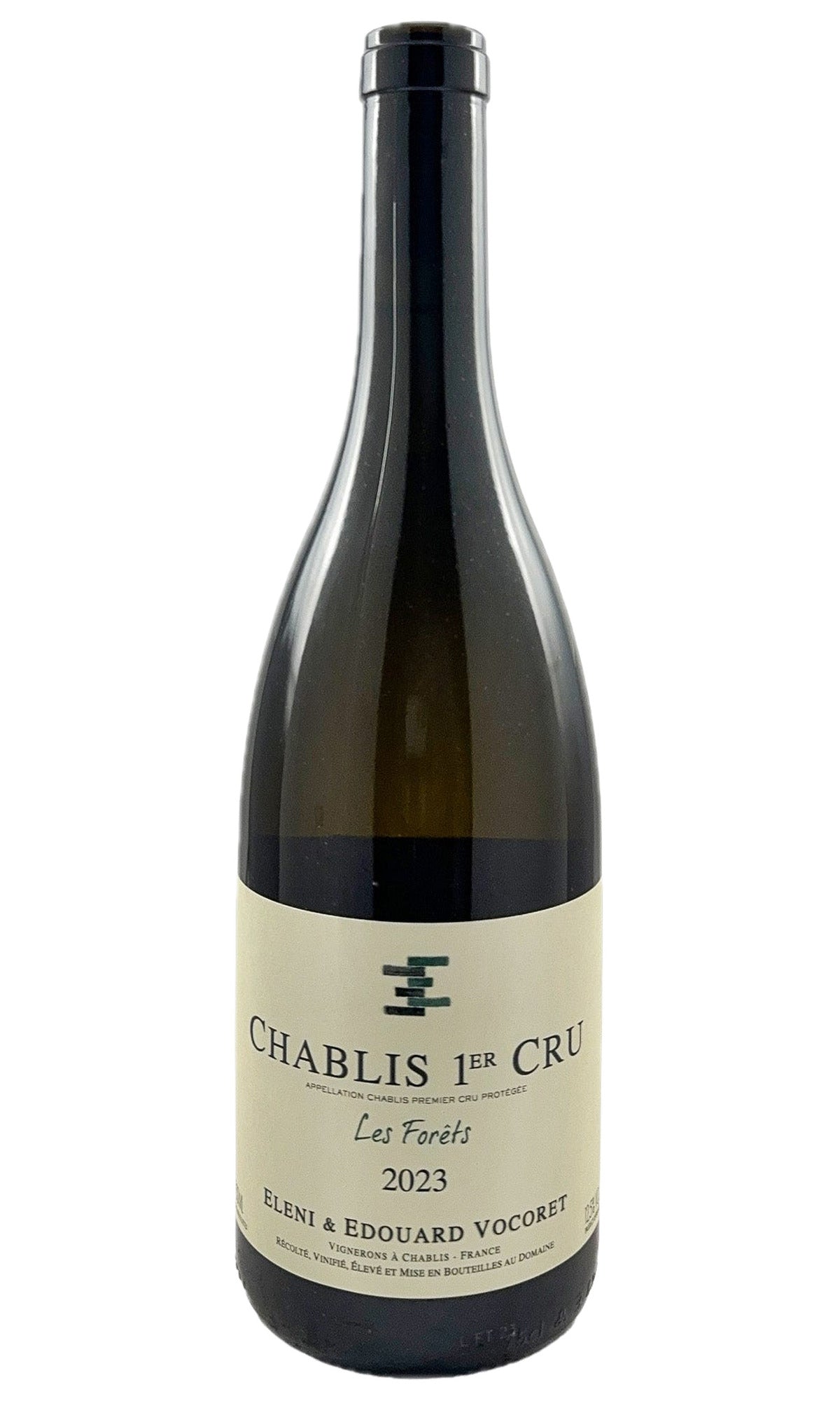 Bottle of Domaine Eleni & Edouard Vocoret, Chablis 1er Cru Forets, 2023 - White Wine - Flatiron Wines & Spirits - New York