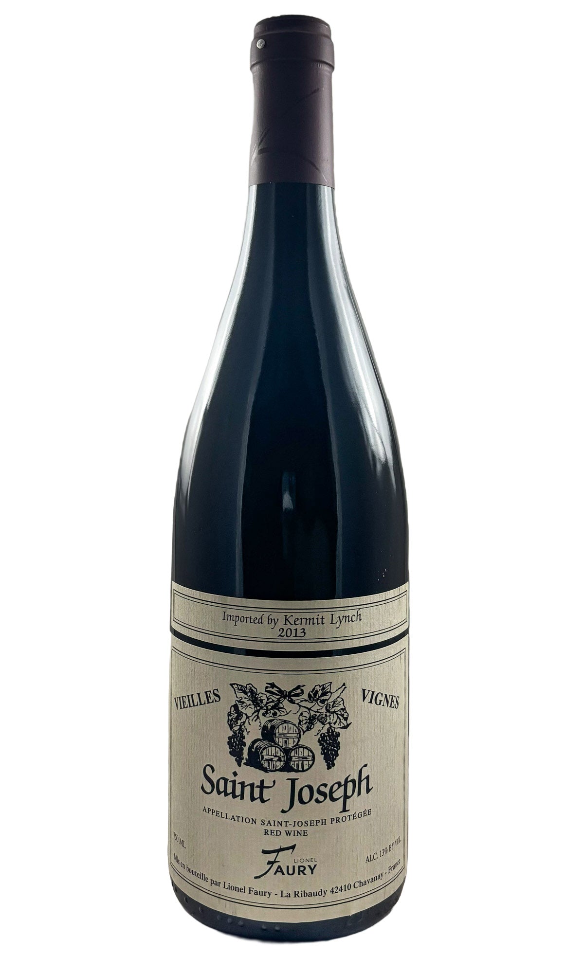 Bottle of Domaine Faury, Saint Joseph Vieilles Vignes, 2013 - Red Wine - Flatiron Wines & Spirits - New York