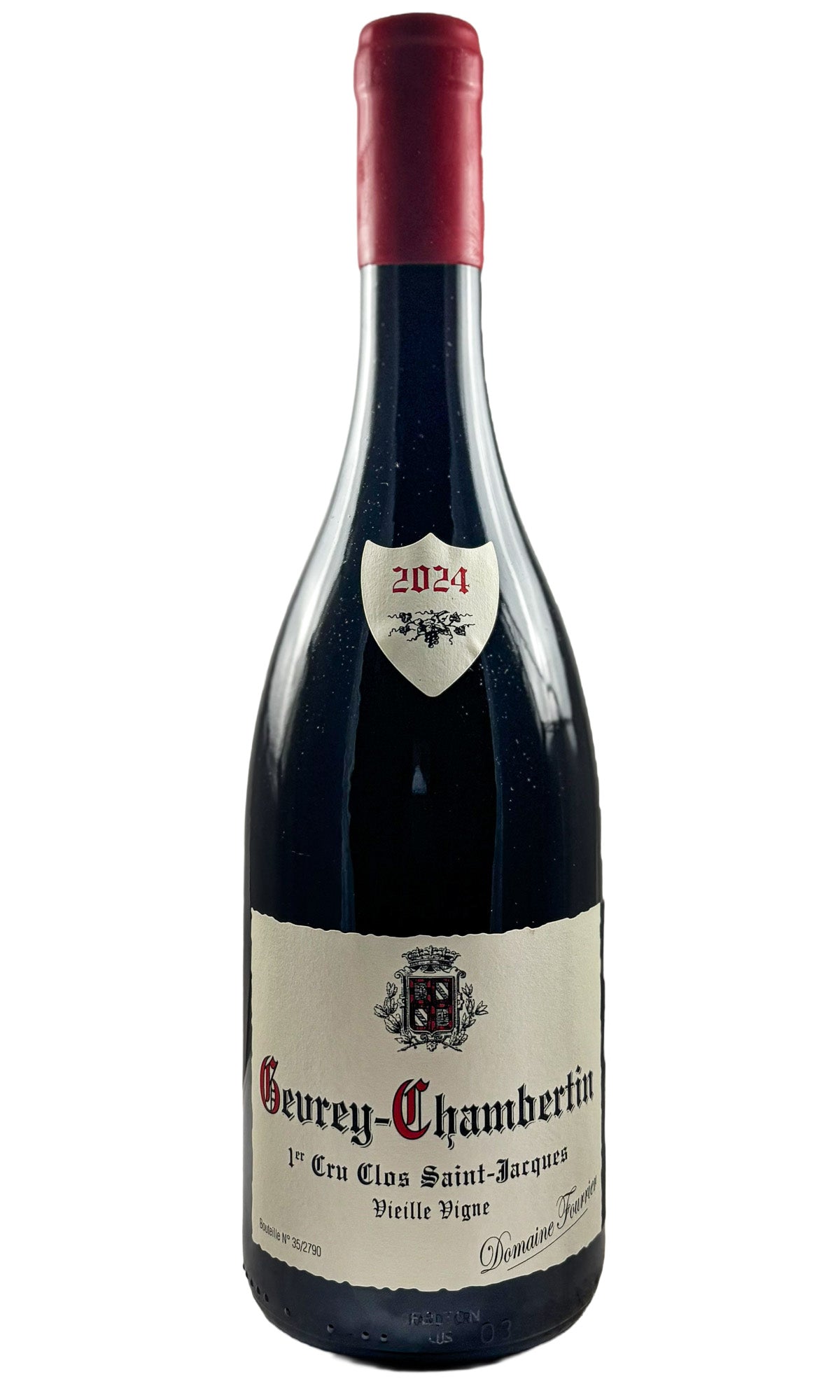 Bottle of Domaine Fourrier, Gevrey-Chambertin 1er Cru Clos Saint Jacques, 2024 - Red Wine - Flatiron Wines & Spirits - New York